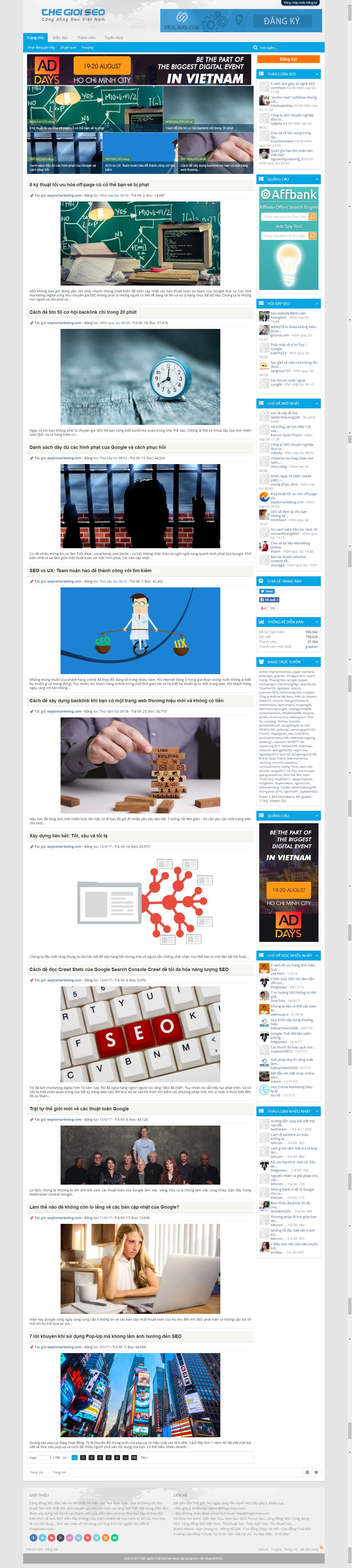 Thiết kế Web diễn đàn forum thegioiseo.com