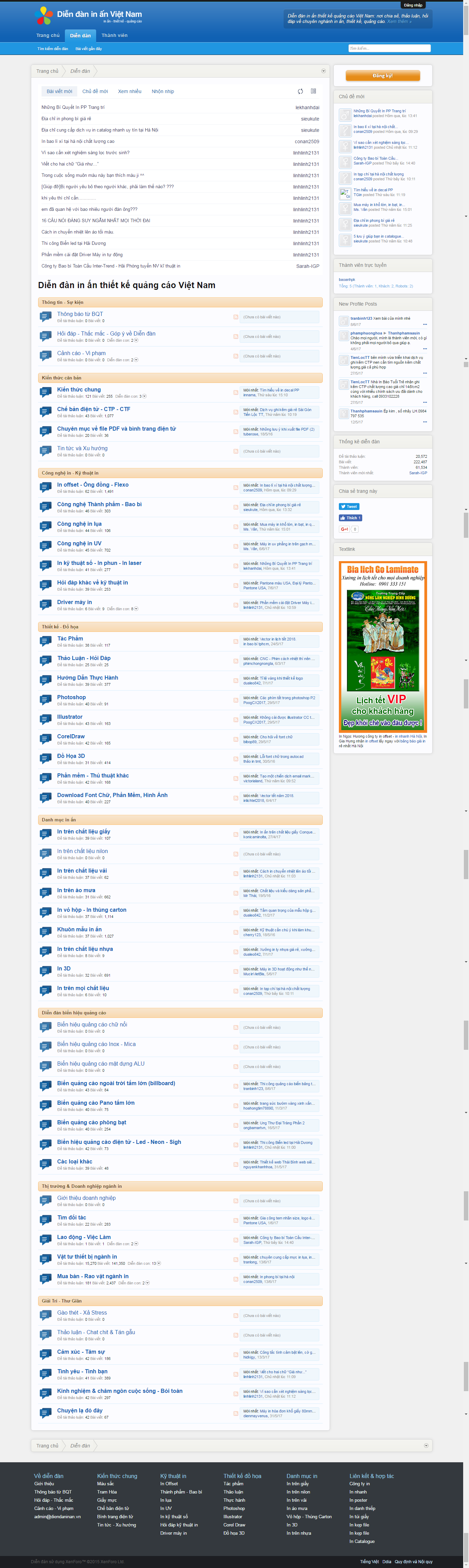 Thiết kế Web diễn đàn forum diendaninan.vn