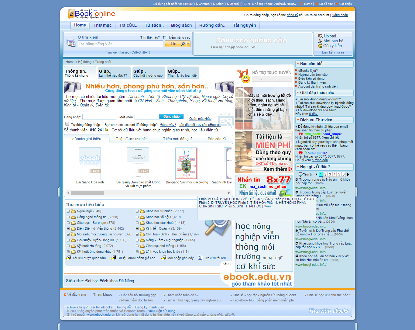 Thiết kế Web bán sách ebook ebook.edu.vn