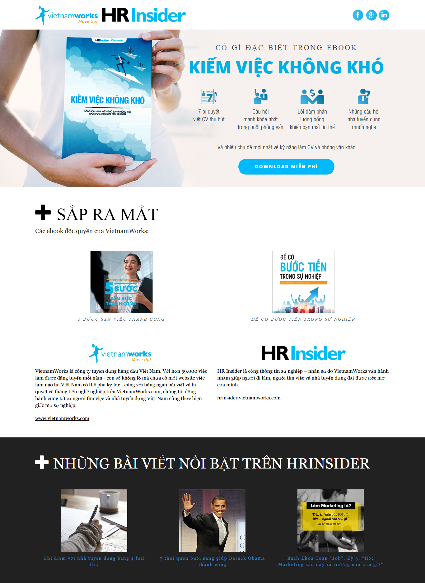 Thiết kế Web bán sách ebook ebook.vietnamworks.com