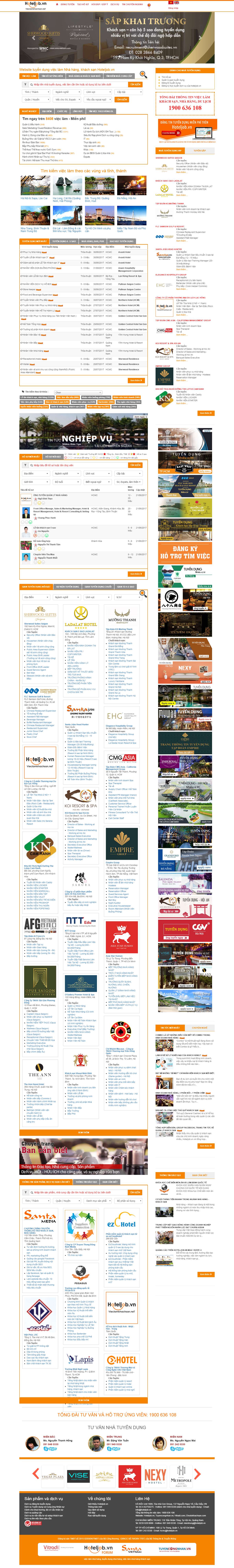 Thiết kế Web tuyển dụng việc làm hoteljob.vn