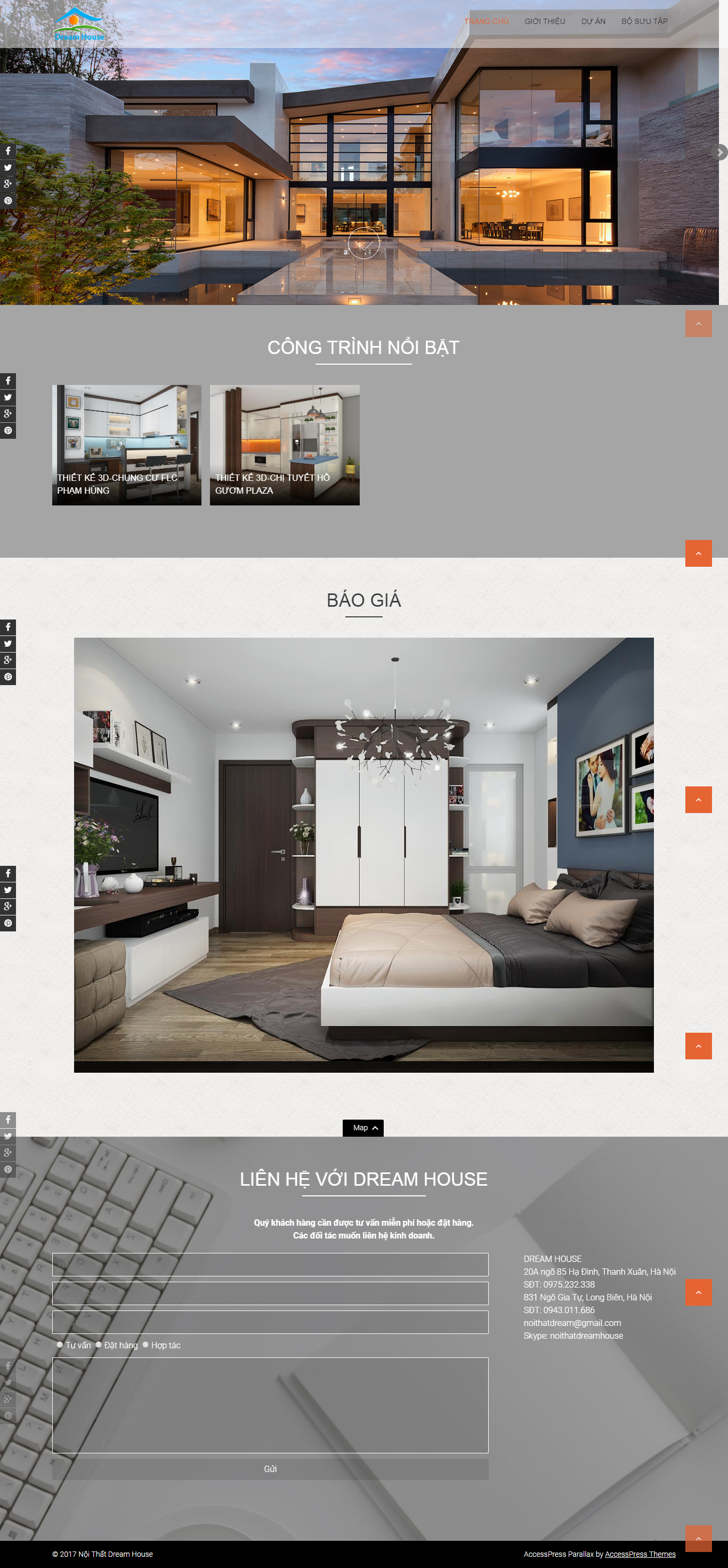 Thiết kế Web Đồ gỗ nội thất noithatdream.com