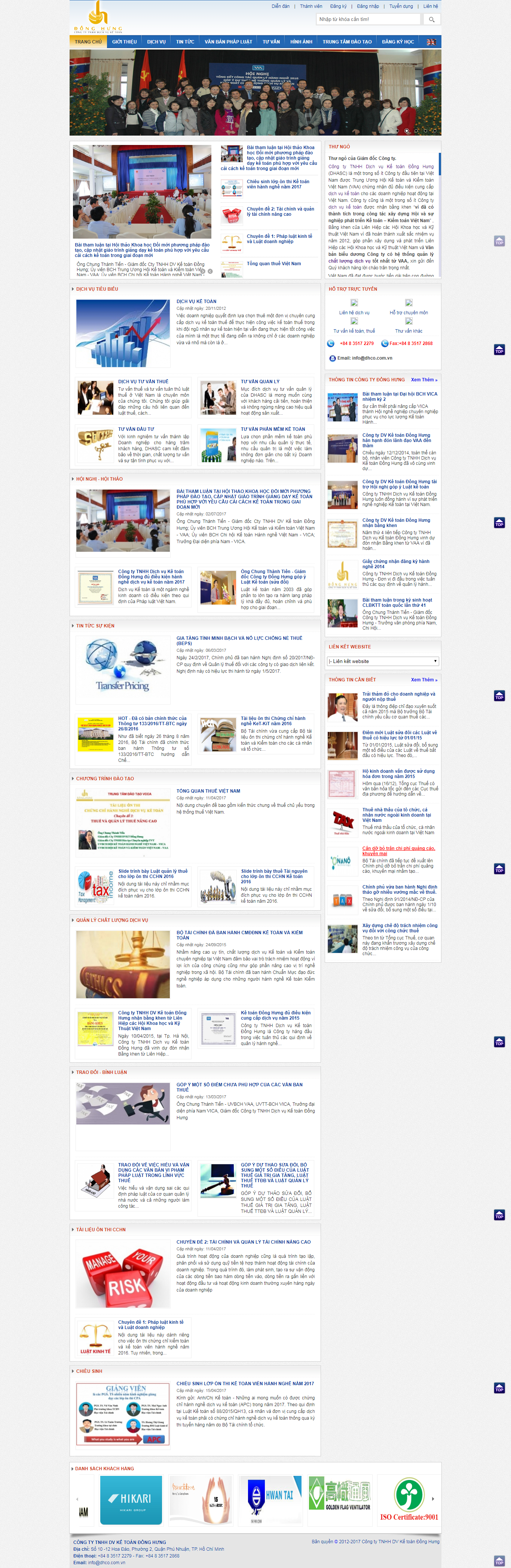 Thiết kế Web  dhco.com.vn