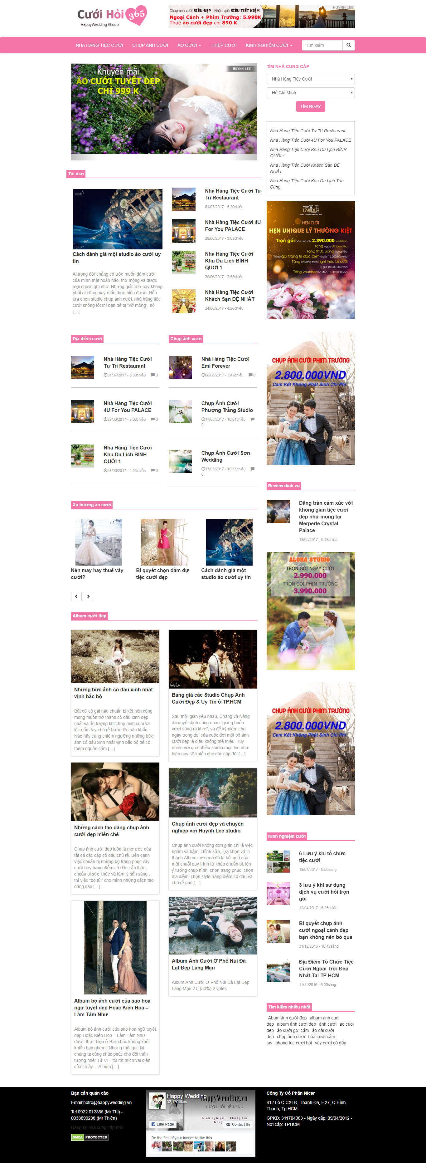 Thiết kế Web  cuoihoi365.com.vn