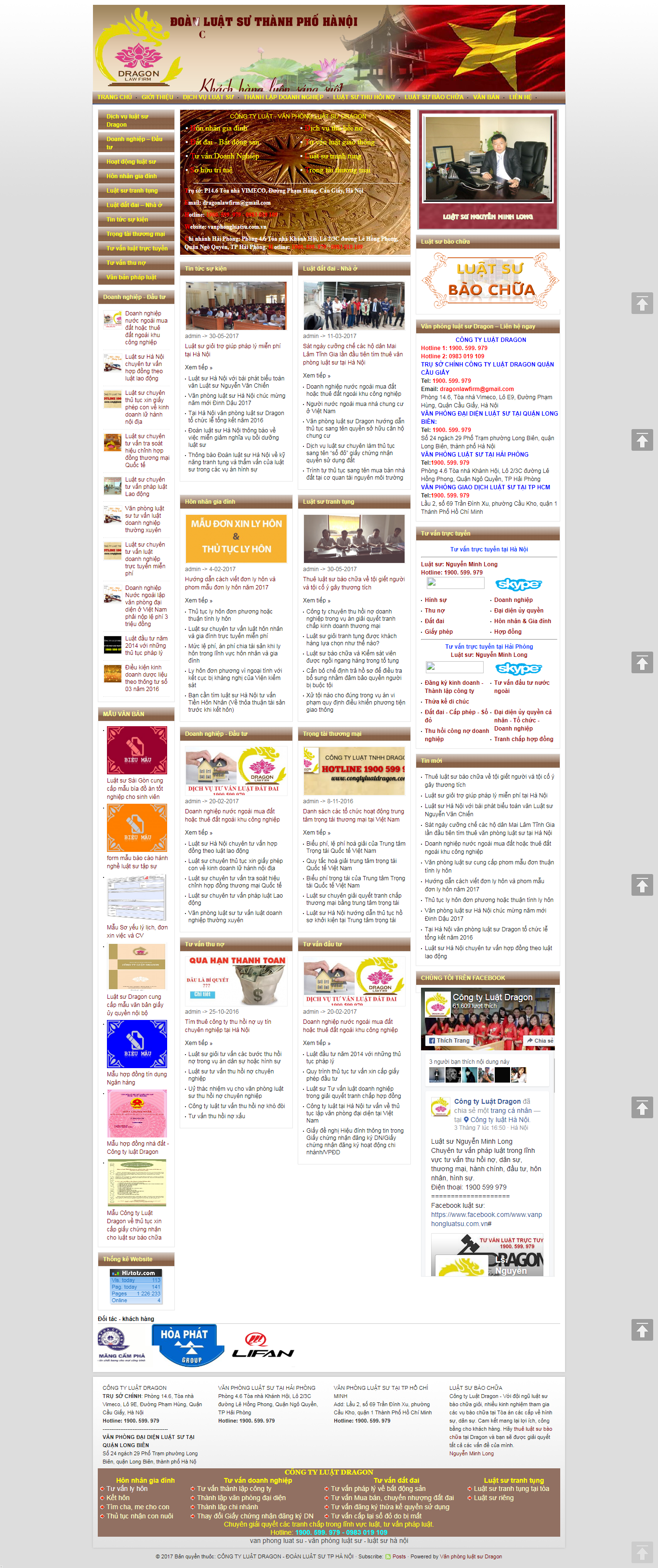 Thiết kế Web luật vanphongluatsu.com.vn