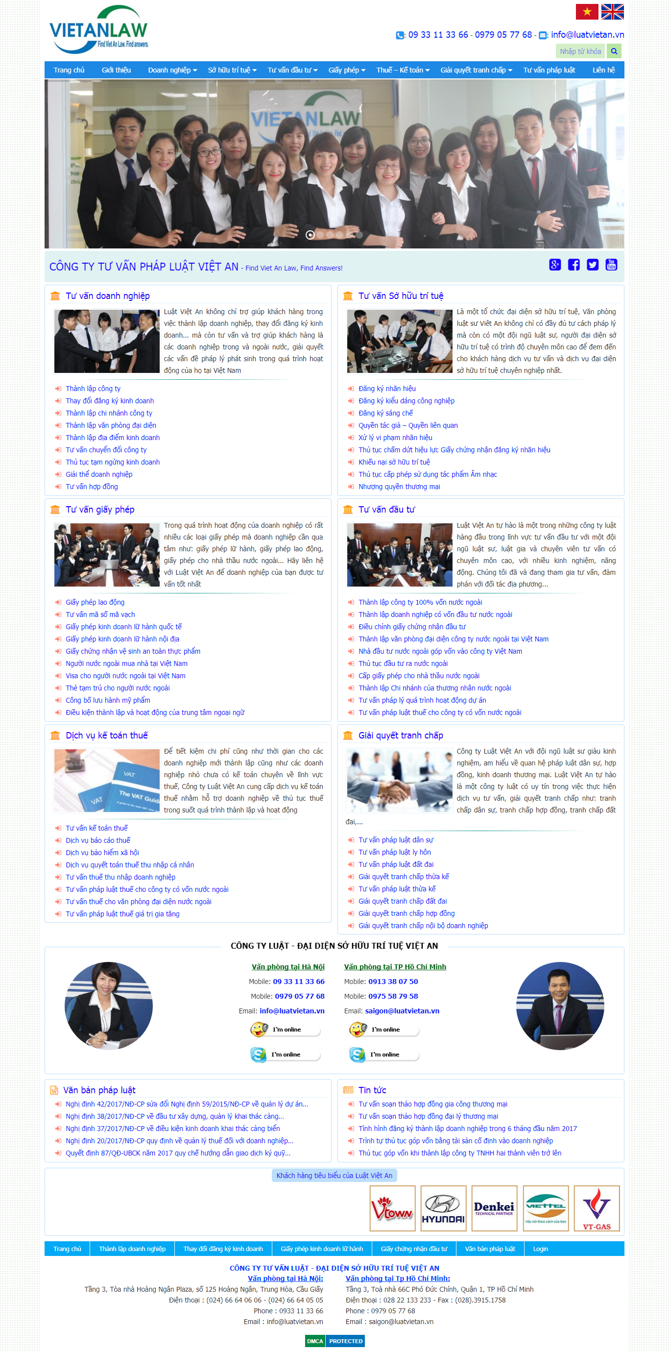 Thiết kế Web luật luatvietan.vn