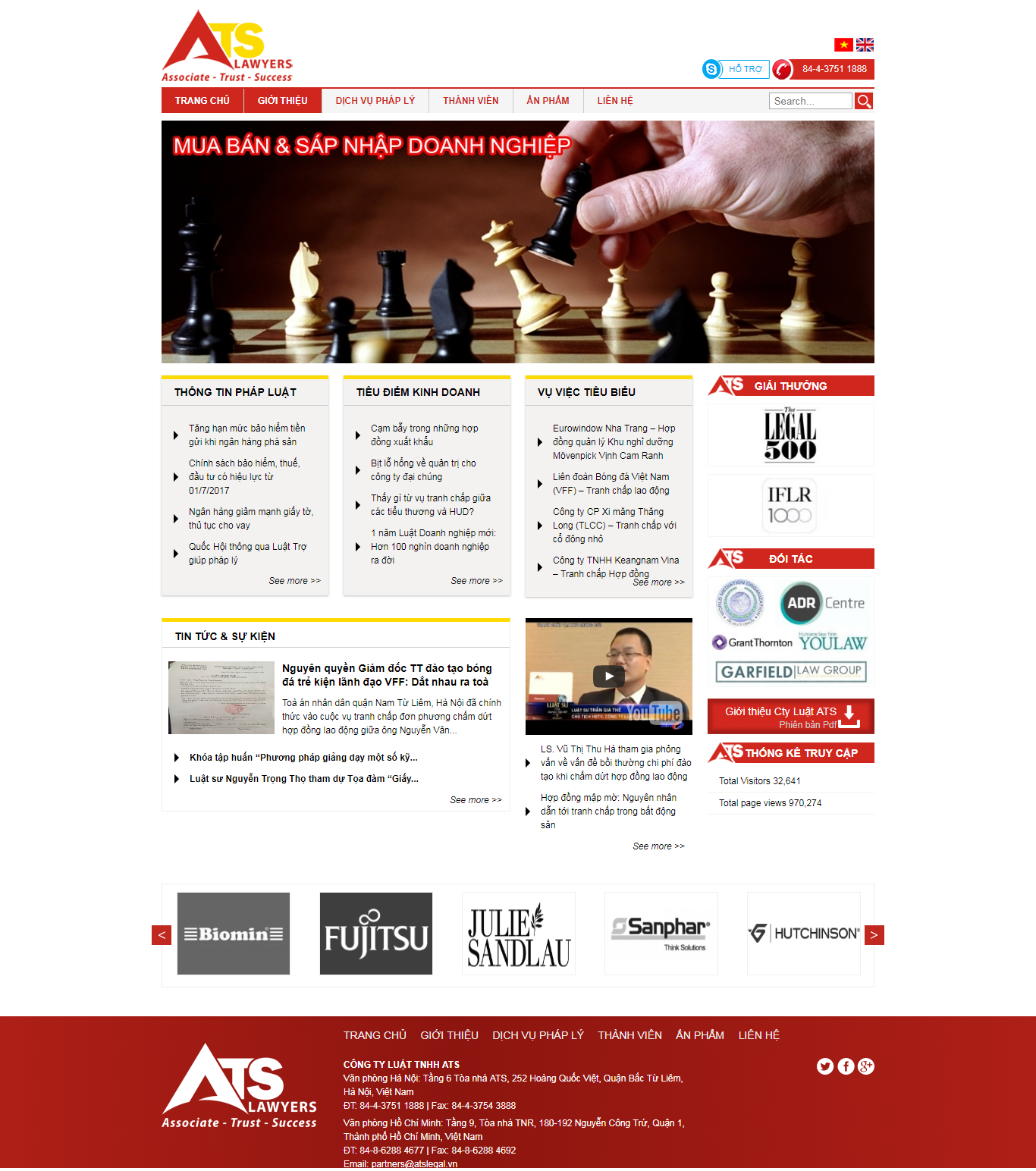 Thiết kế Web luật atslegal.vn