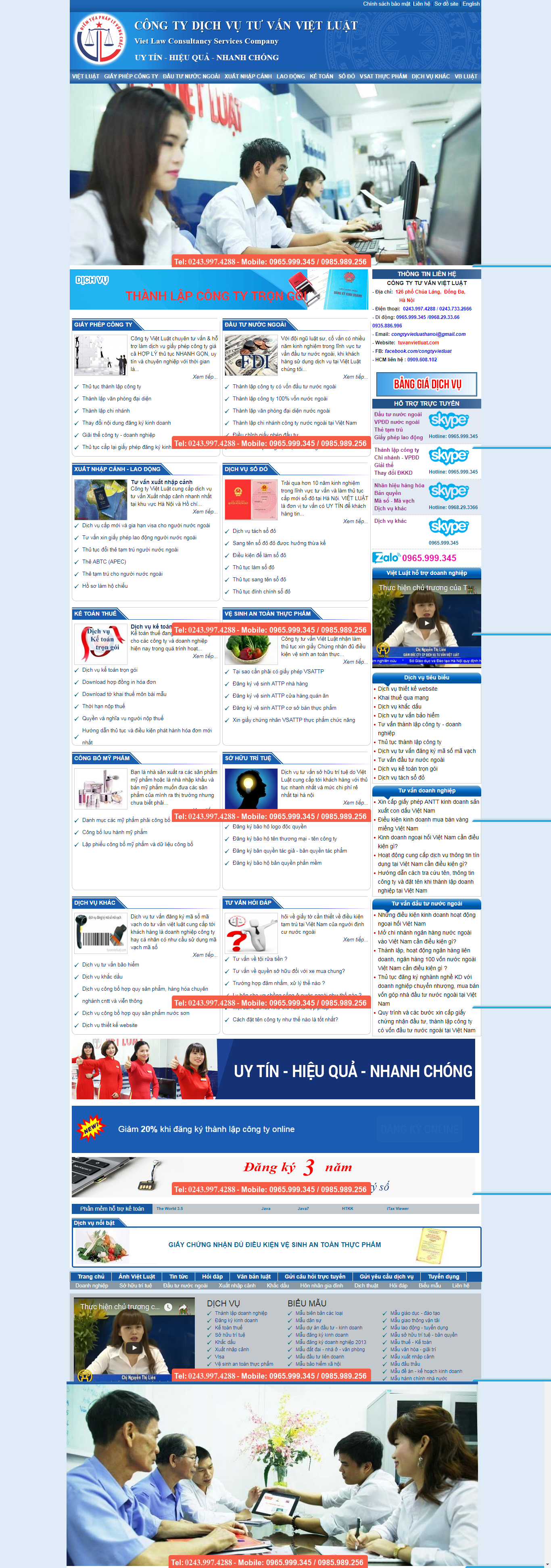 Thiết kế Web luật tuvanvietluat.com