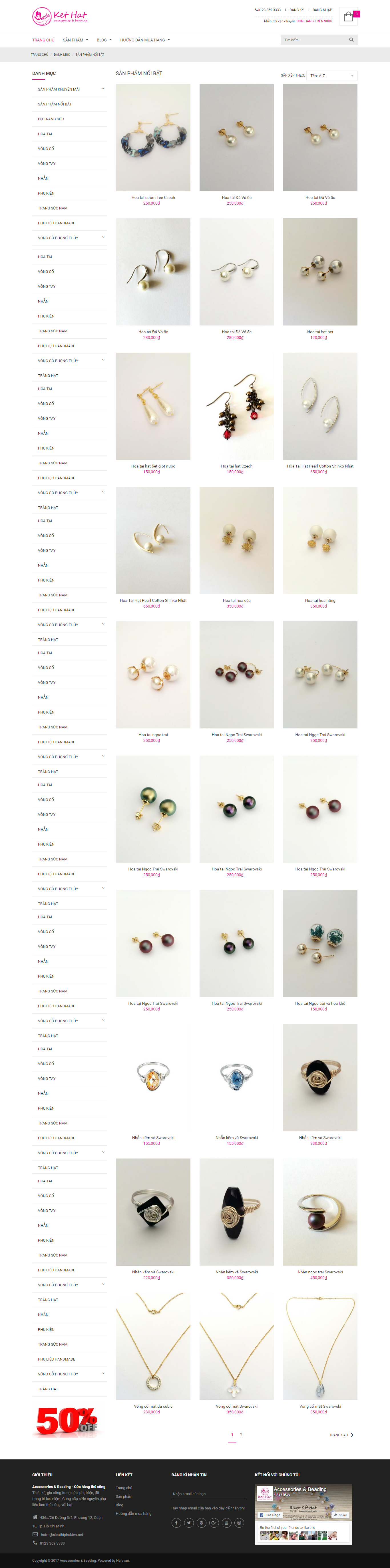 Thiết kế Web vàng bạc trang sức sieuthiphukien.net