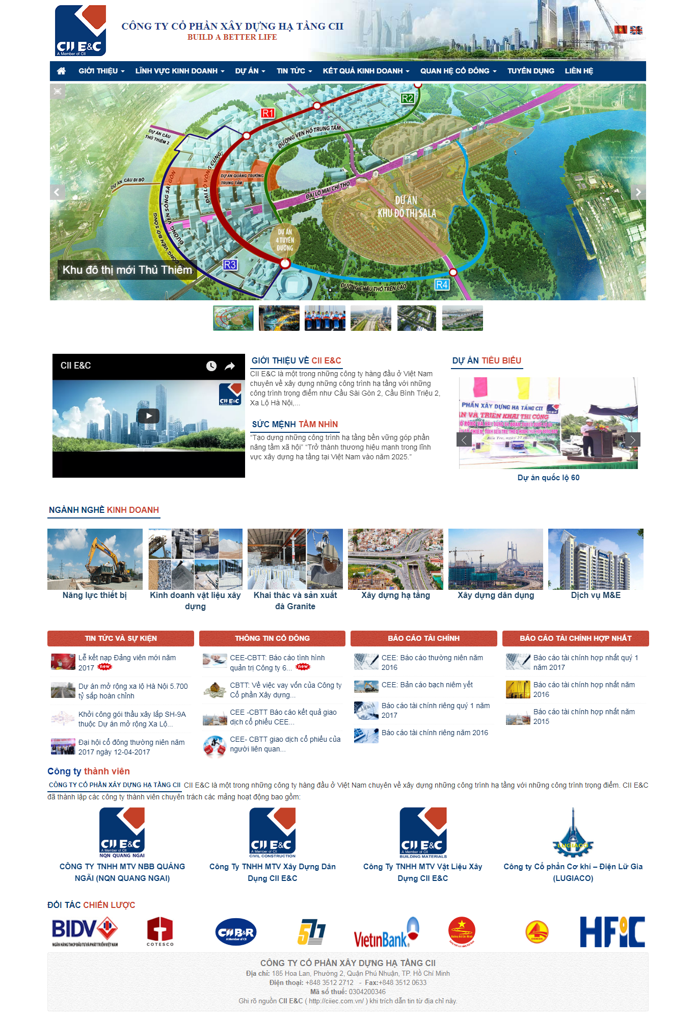 Thiết kế Web  ciiec.com.vn