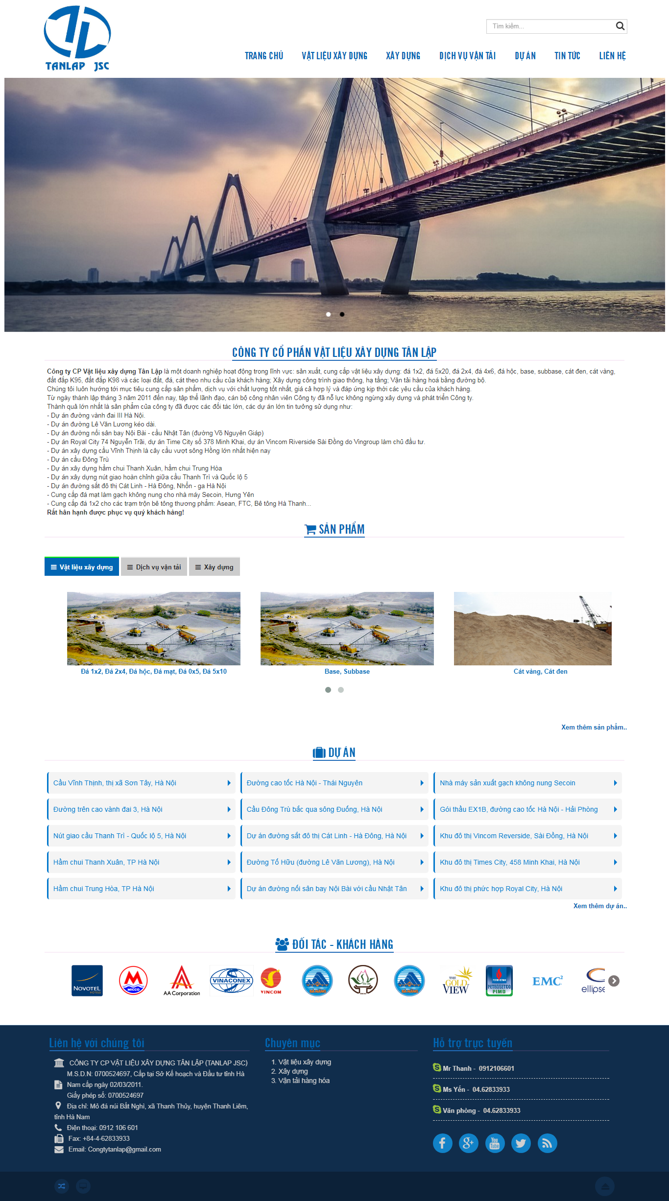 Thiết kế Web  vatlieuxaydunghn.com.vn