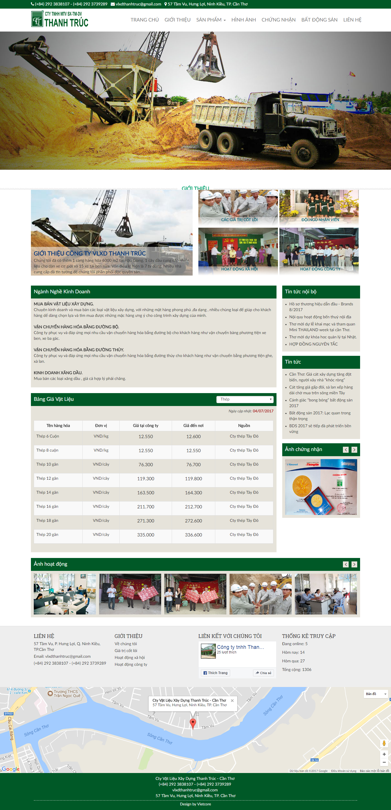 Thiết kế Web  thanhtruc.com.vn