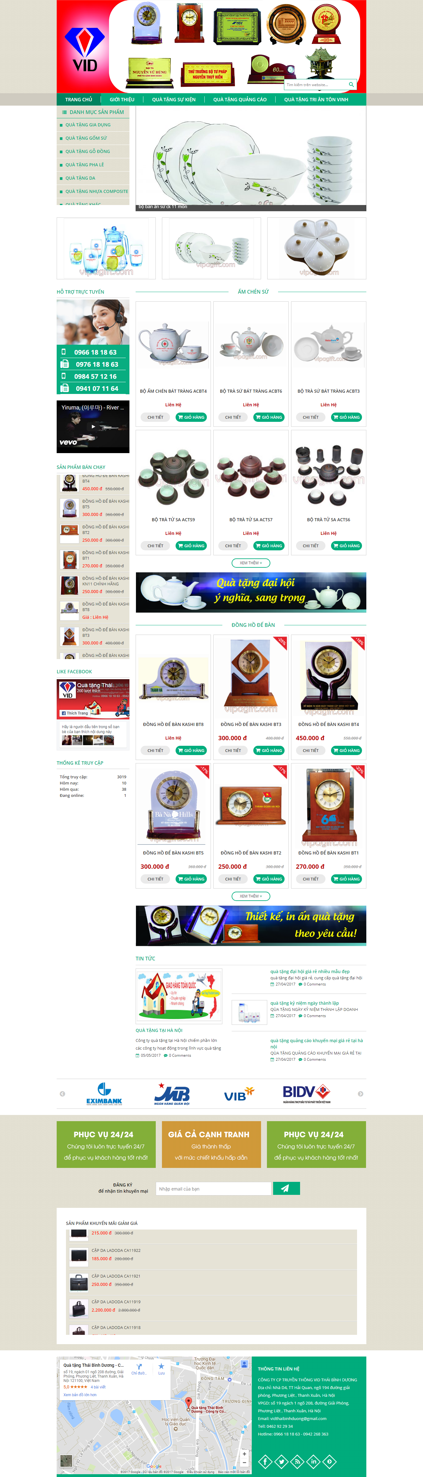 Thiết kế Web vật phẩm quà tặng quatangtop1.com