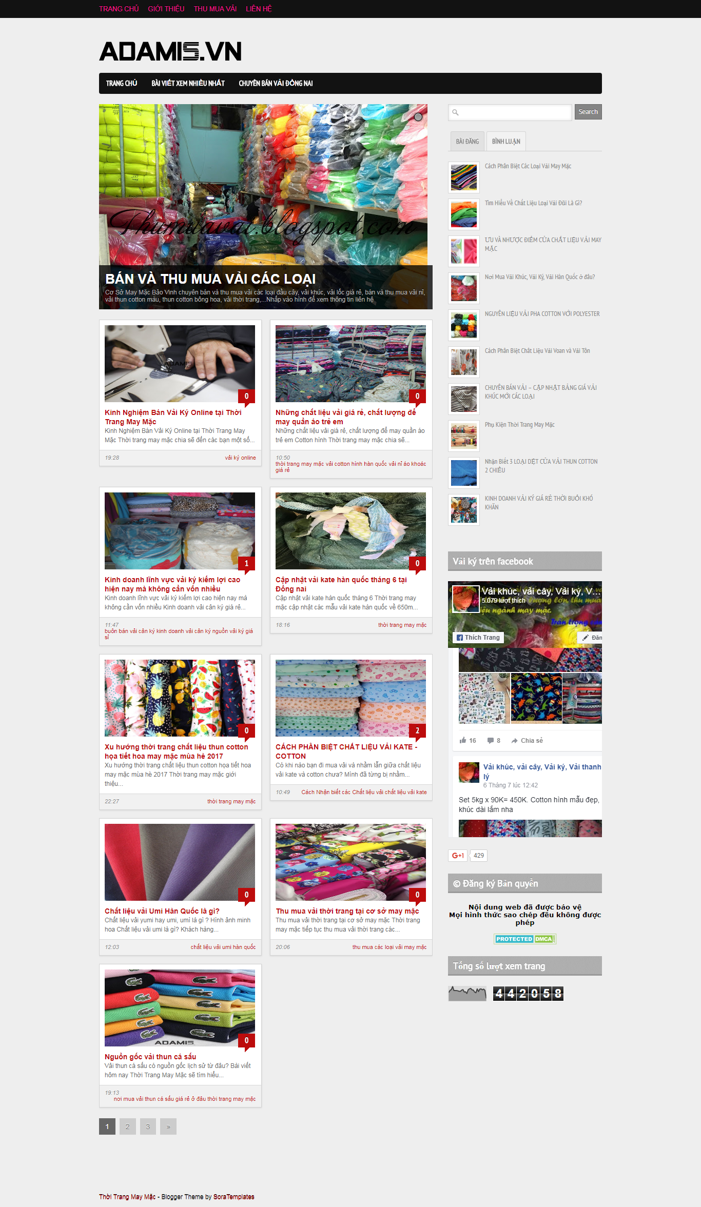 Thiết kế Web thời trang may mặc thoitrangmaymac.com