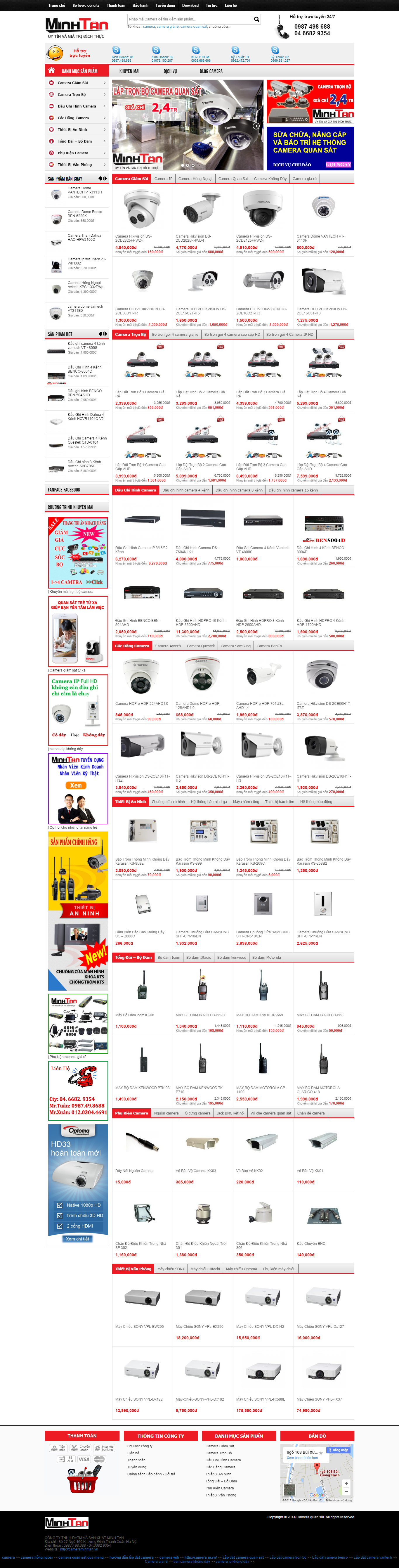 Thiết kế Web camera quan sát cameraminhtan.vn