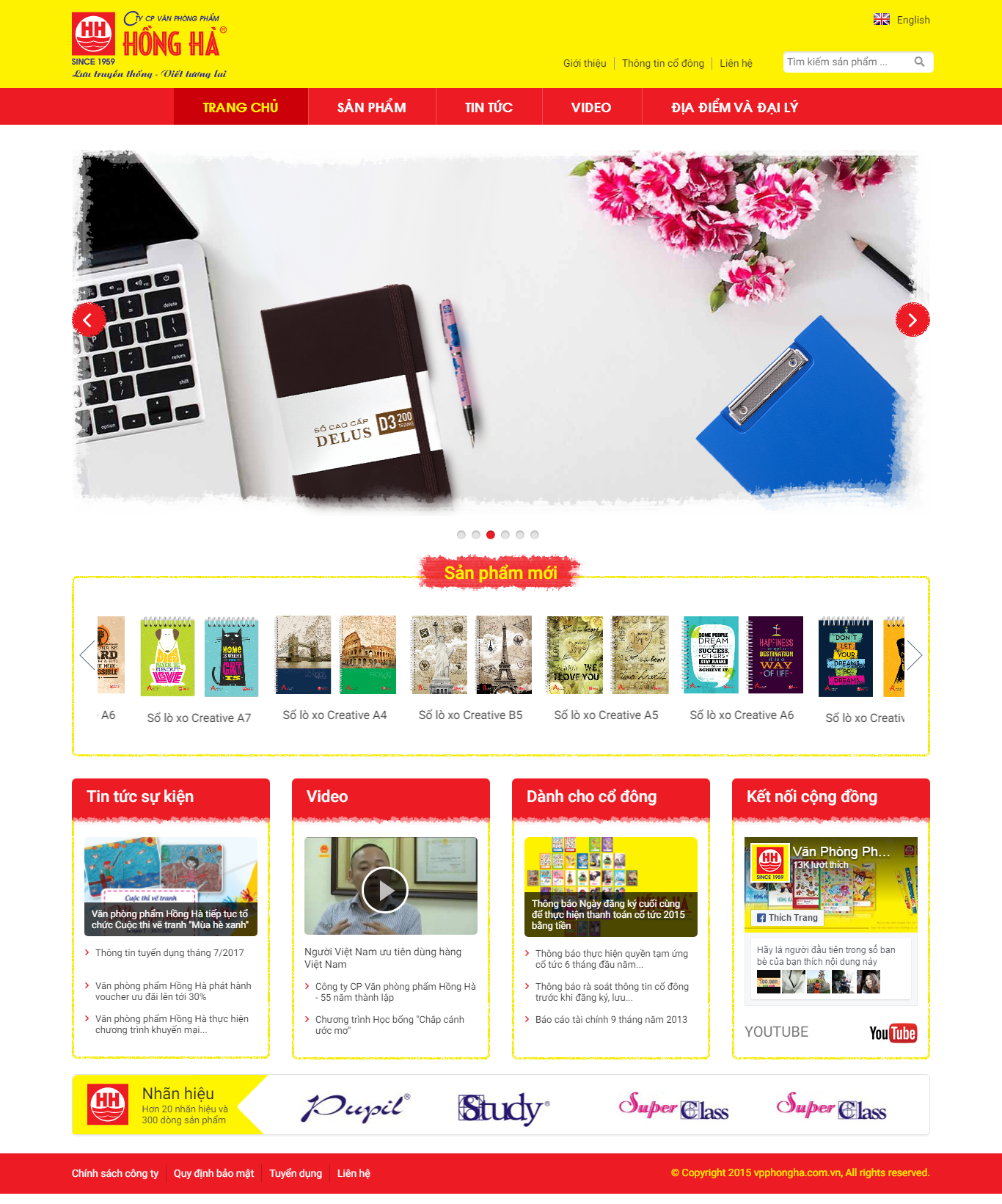 Thiết kế Web văn phòng phẩm vpphongha.com.vn