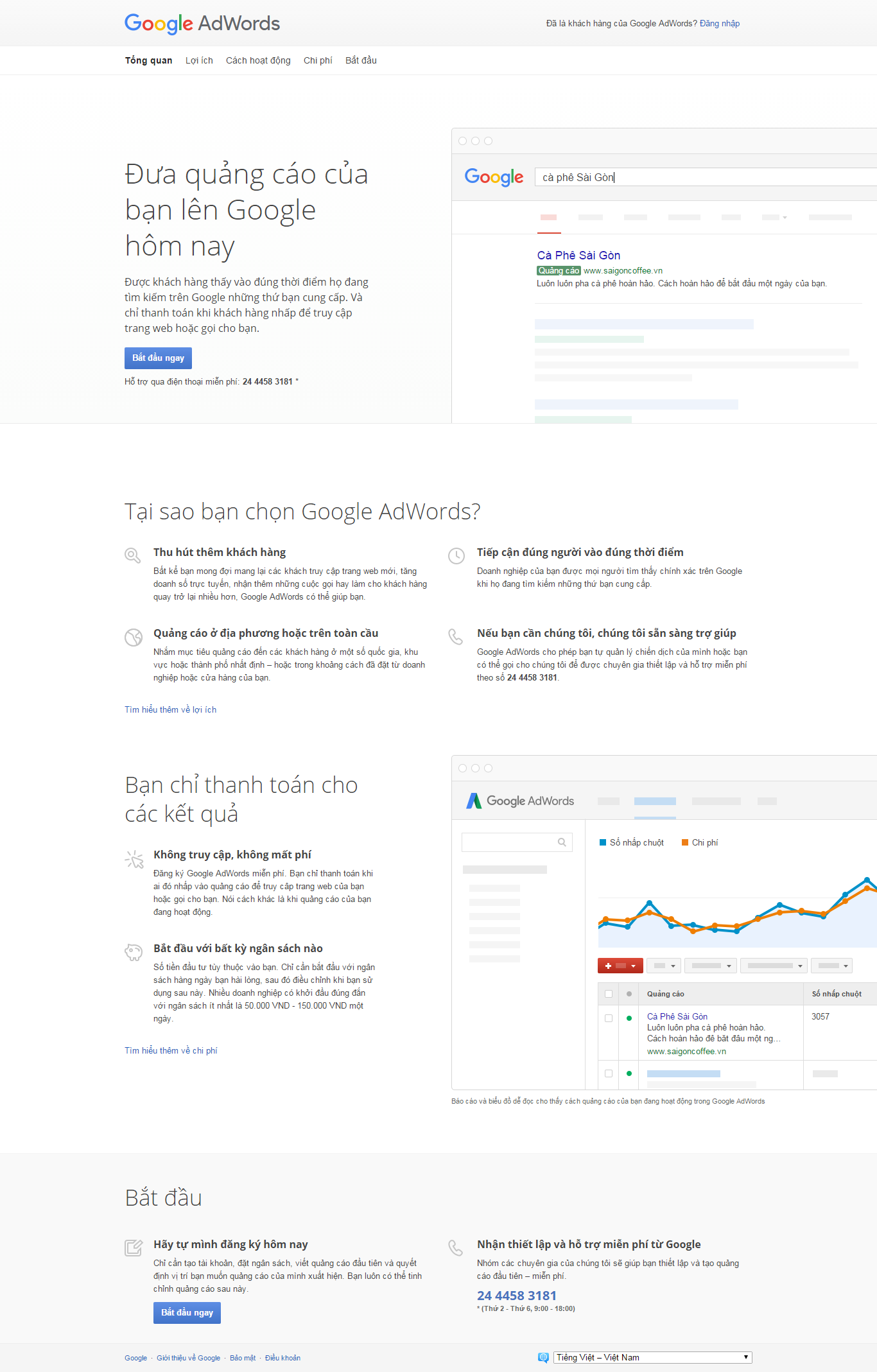 Thiết kế Web quảng cáo google adwords google.com.vn