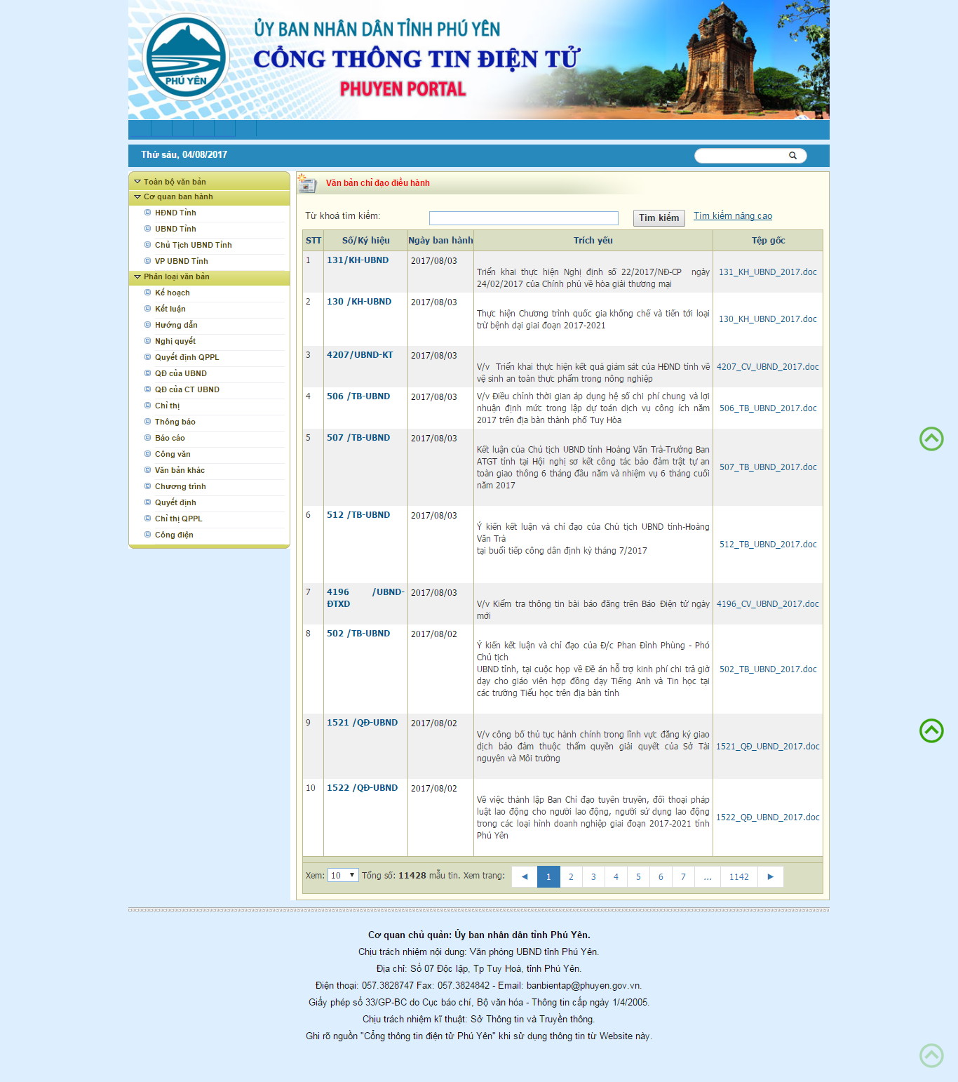 Thiết kế Web cổng thông tin phuyen.gov.vn