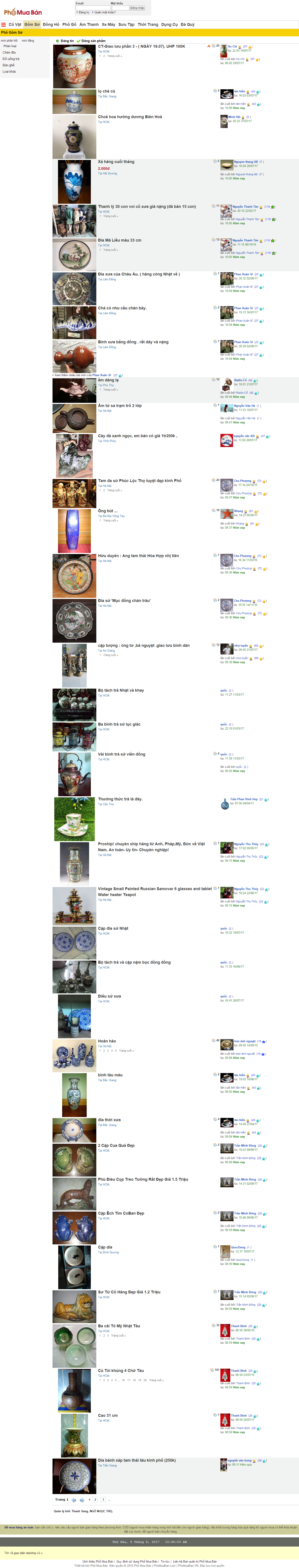 Thiết kế Web Đồ gốm sứ phocovat.phomuaban.vn