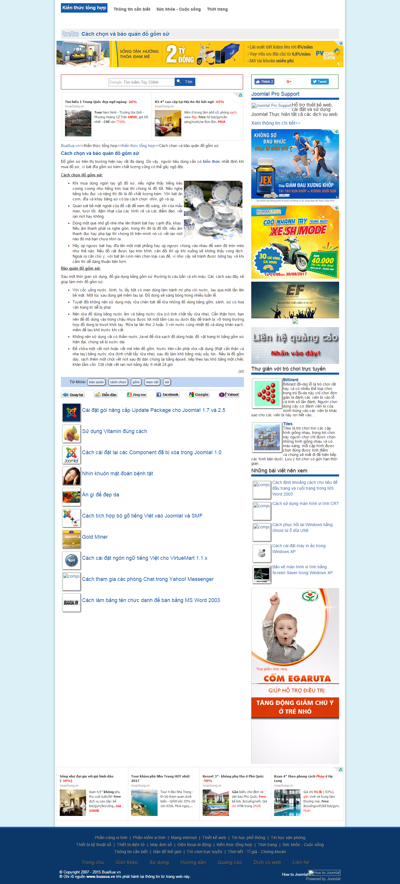 Thiết kế Web Đồ gốm sứ buaxua.vn