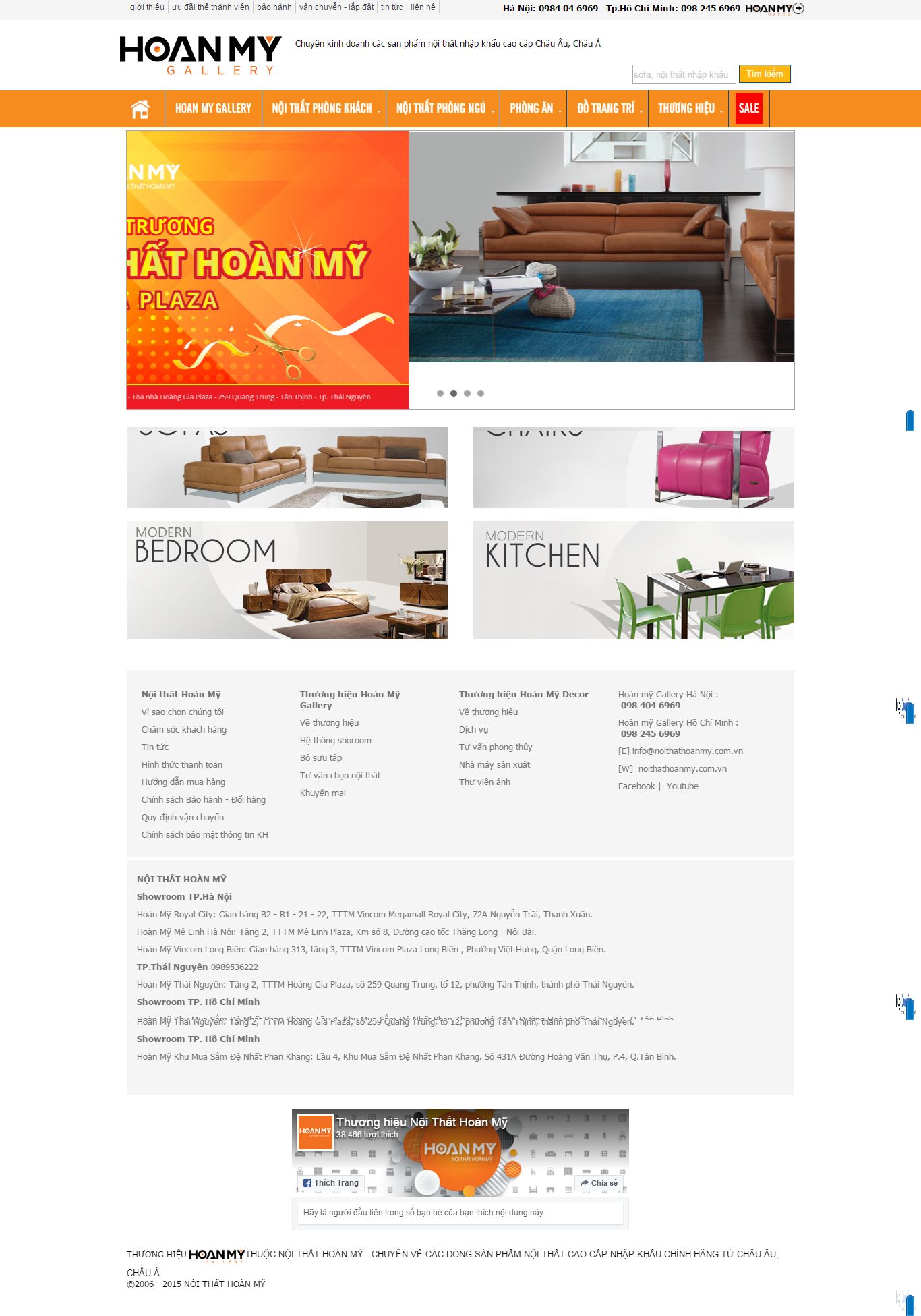 Thiết kế Web nội thất kiến trúc noithathoanmy.com.vn