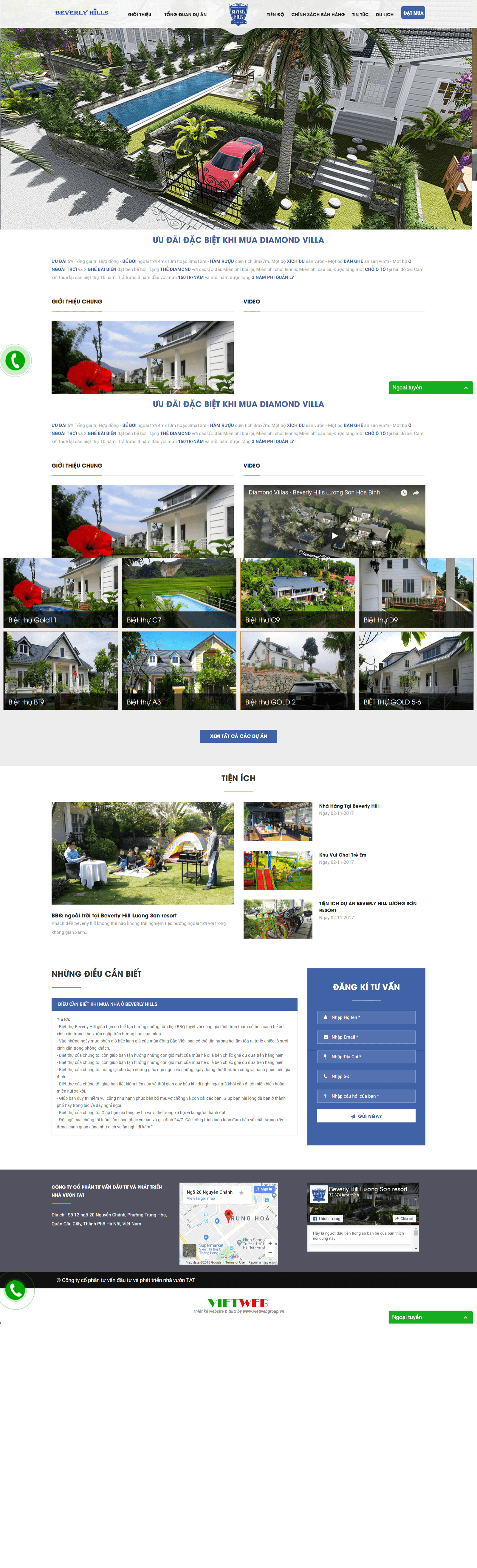 Thiết kế Web  beverlyhills.vn