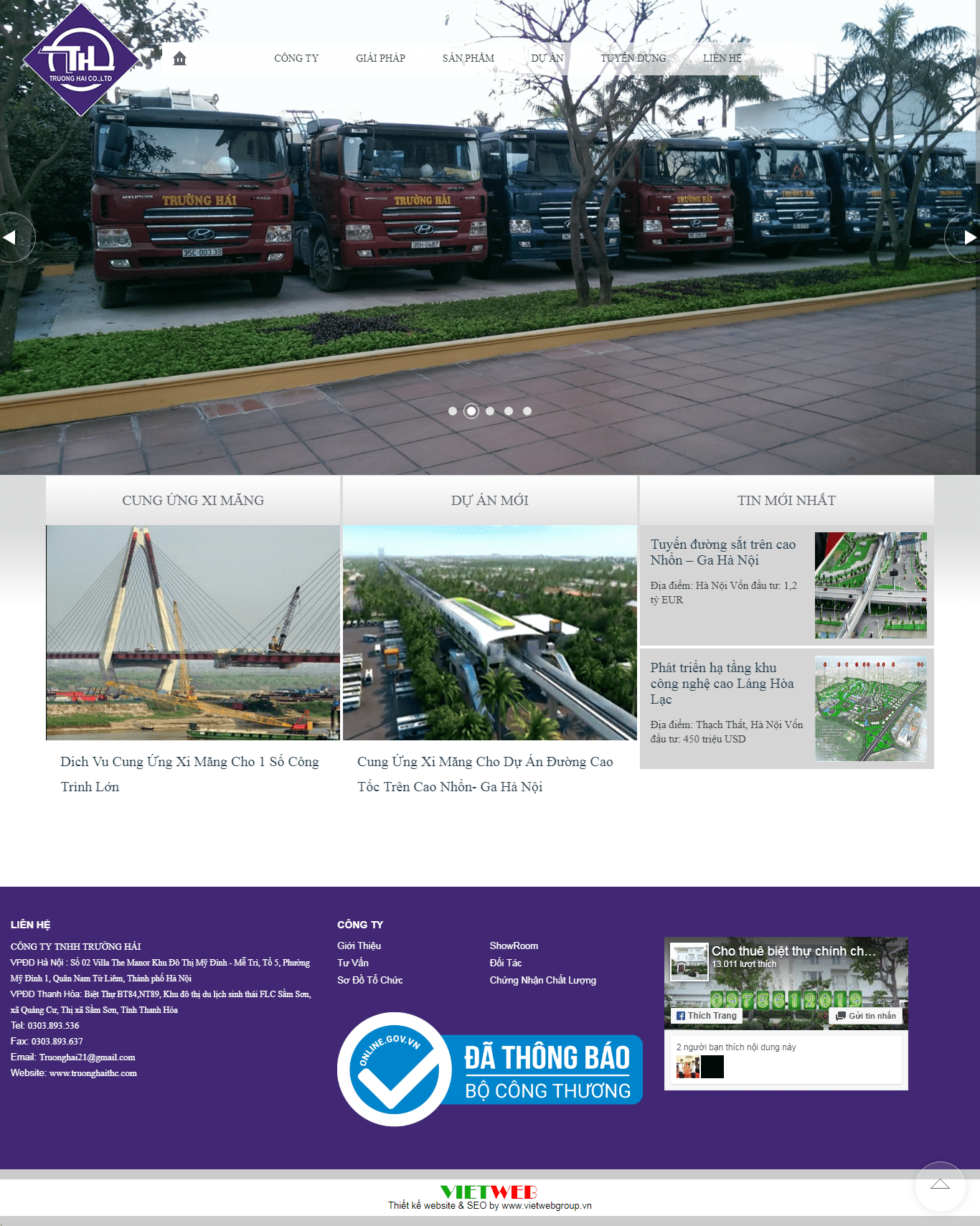 Thiết kế Web  truonghaithc.com