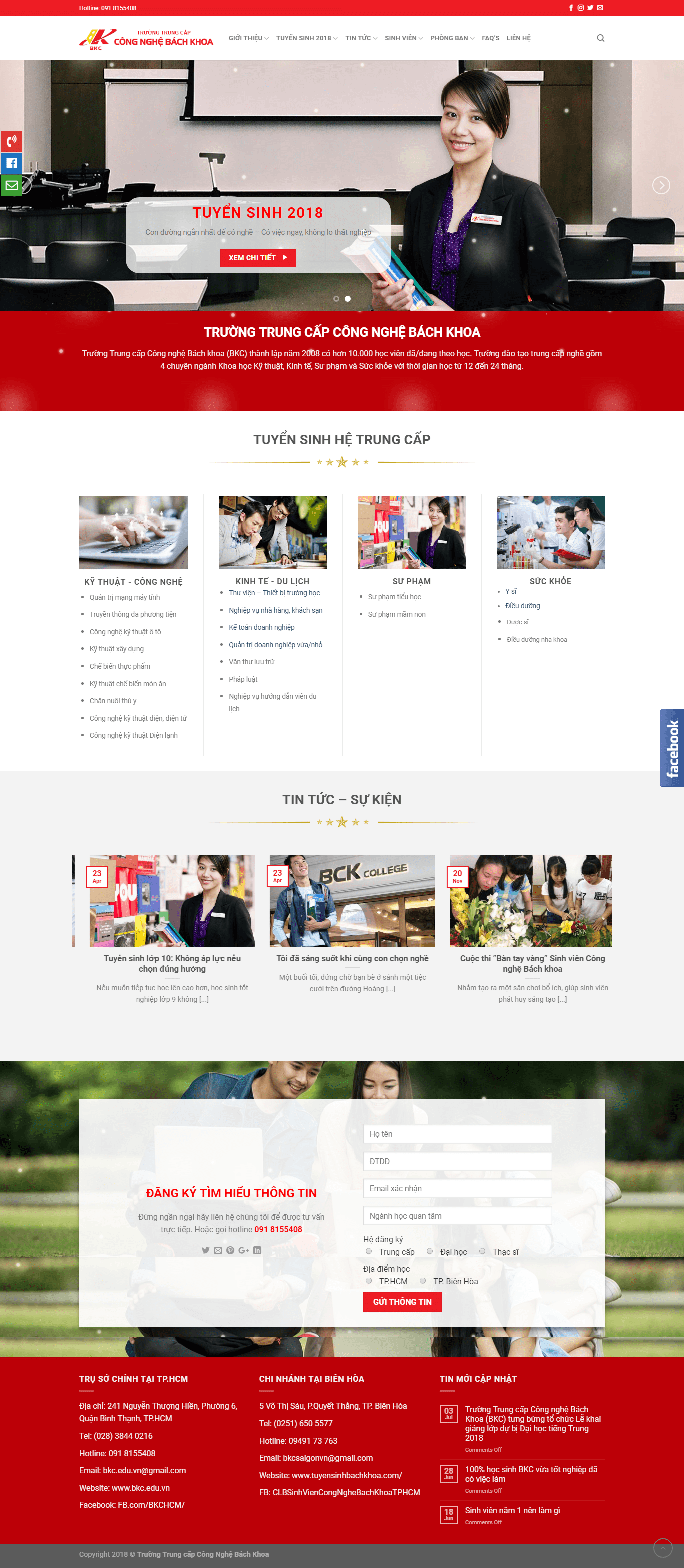 Thiết kế Web  bkc.edu.vn