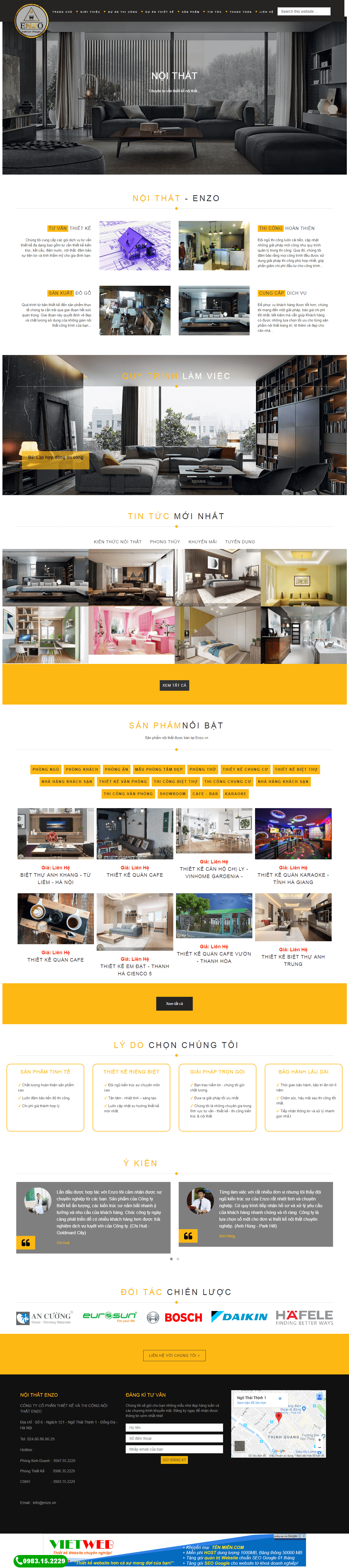 Thiết kế Web  enzo.vn