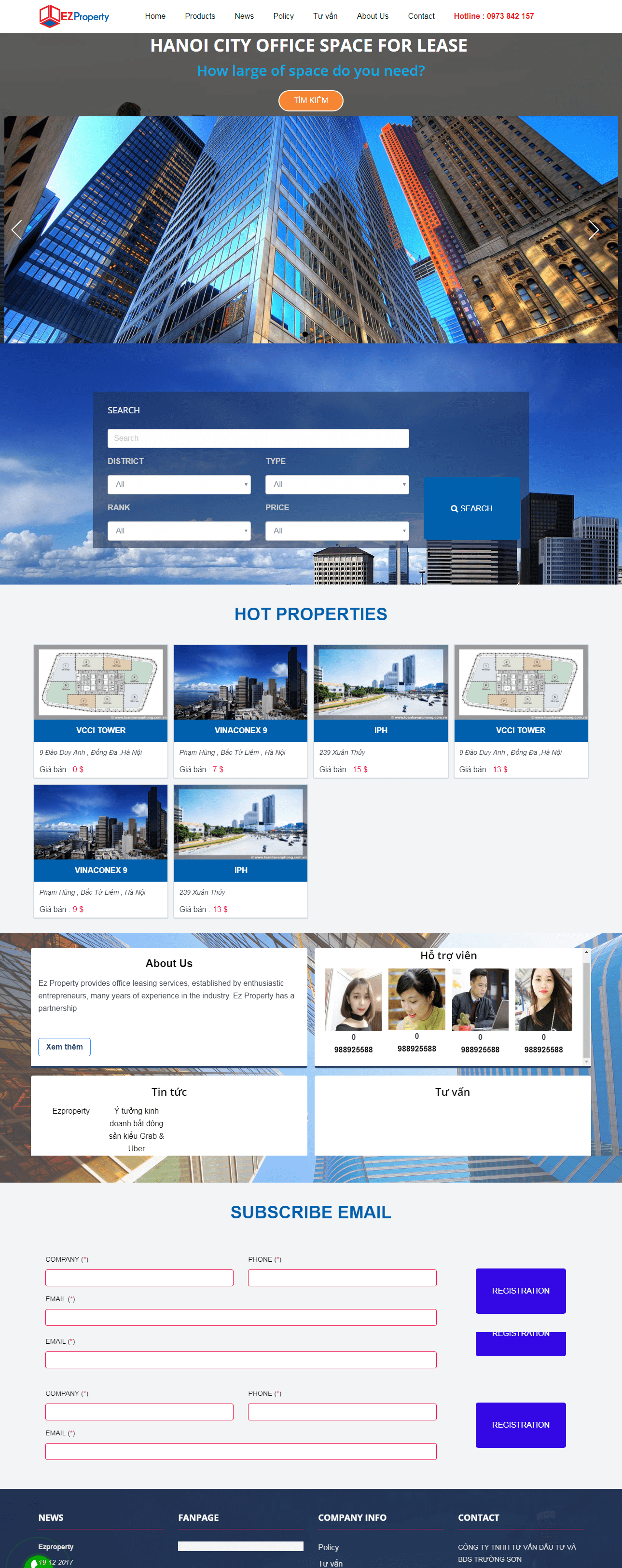 Thiết kế Web  ezproperty.com.vn