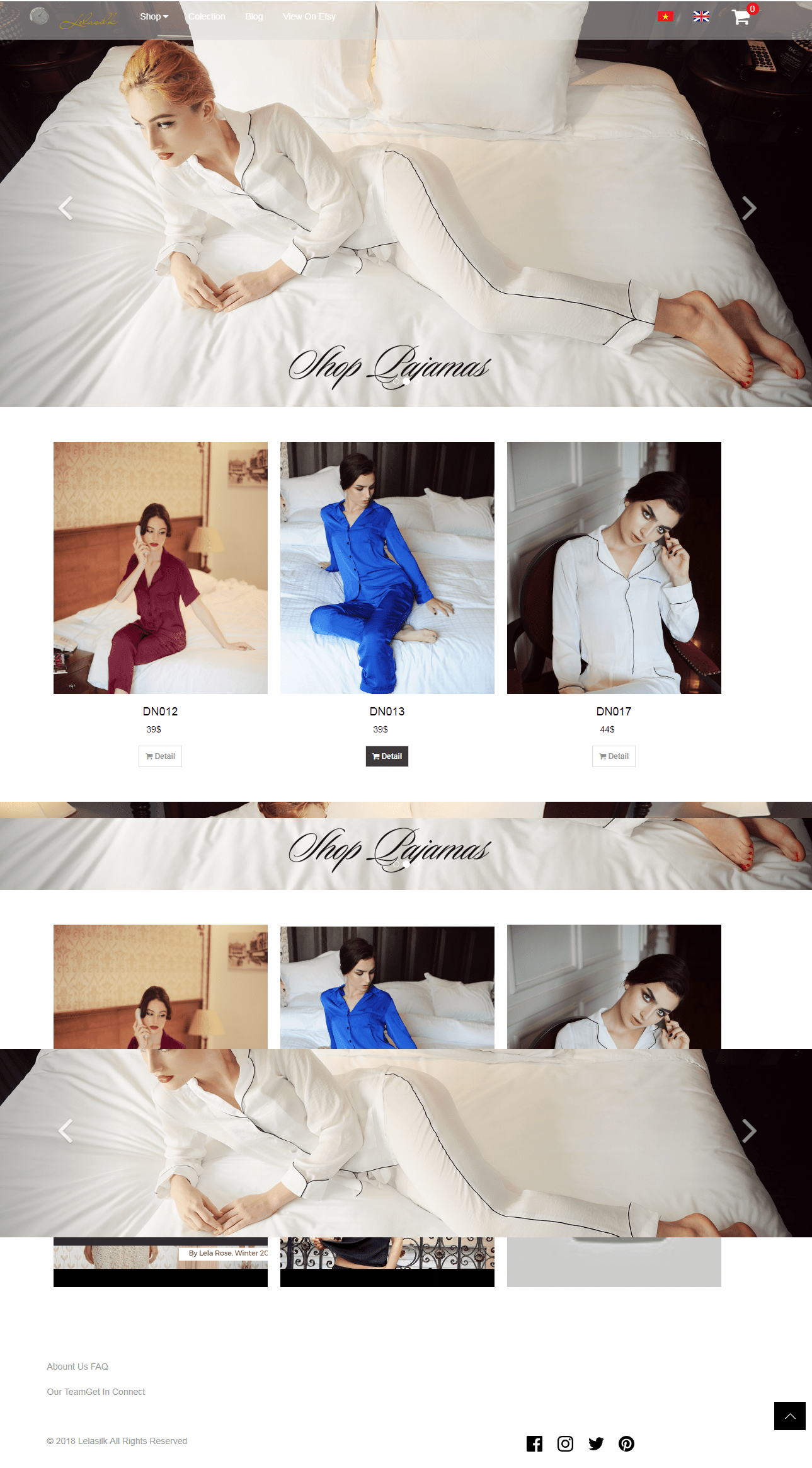 Thiết kế Web  lelasilk.com