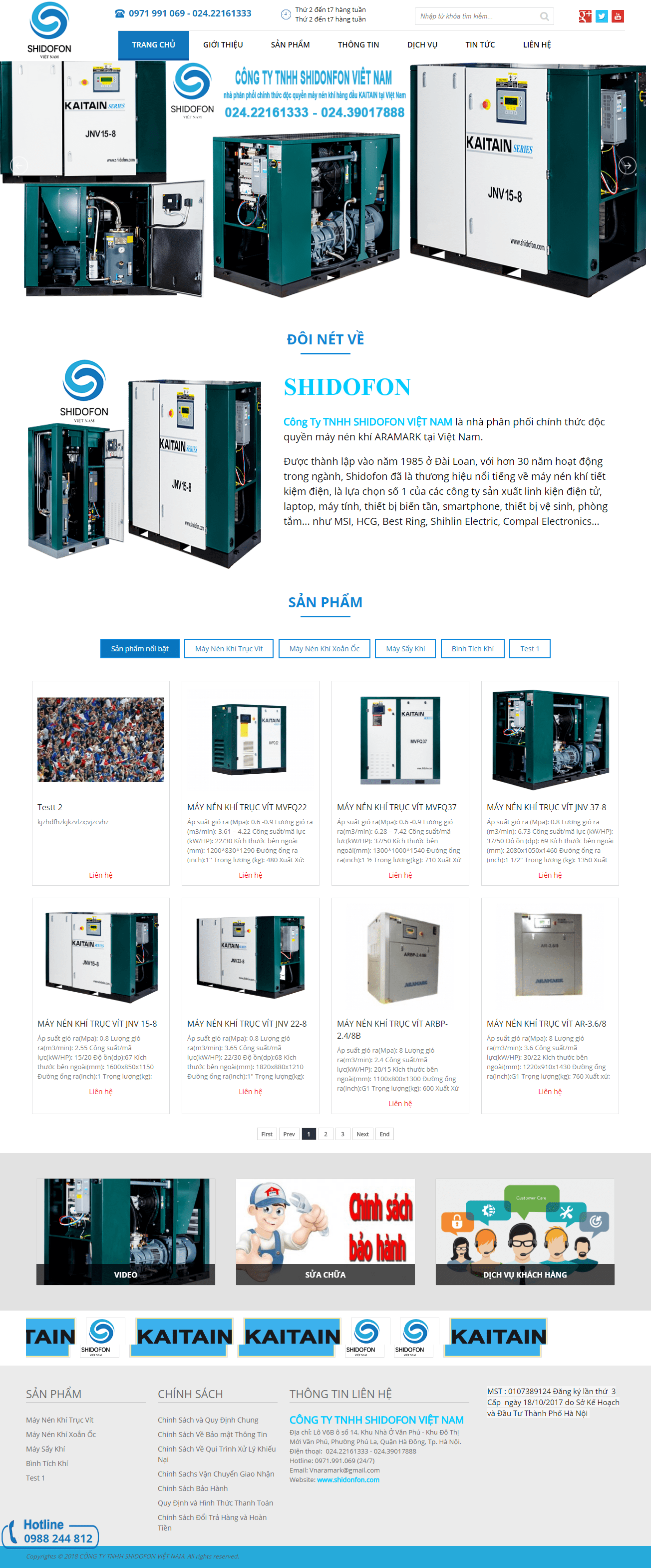 Thiết kế Web  shidofon.com