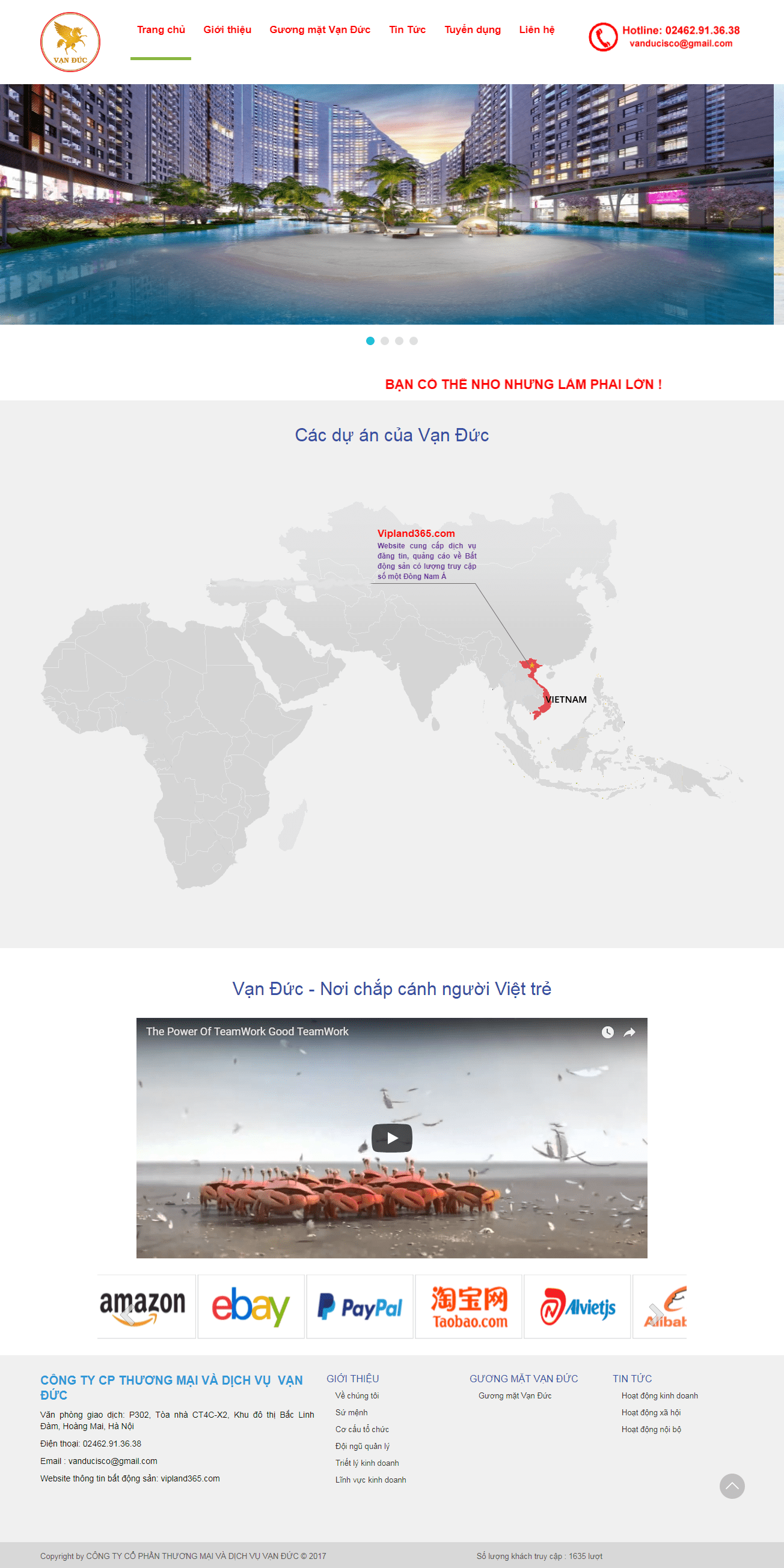 Thiết kế Web  vanducgroup.com