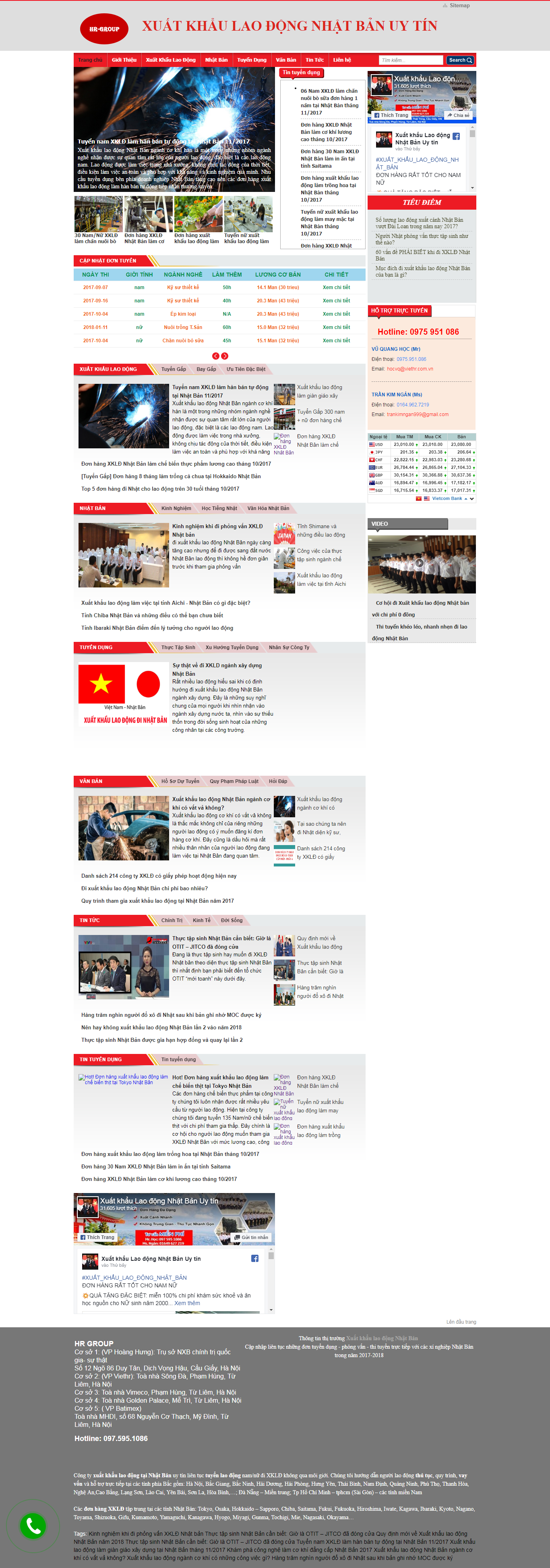 Thiết kế Web  xuatkhaulaodongnhatbanuytin.net