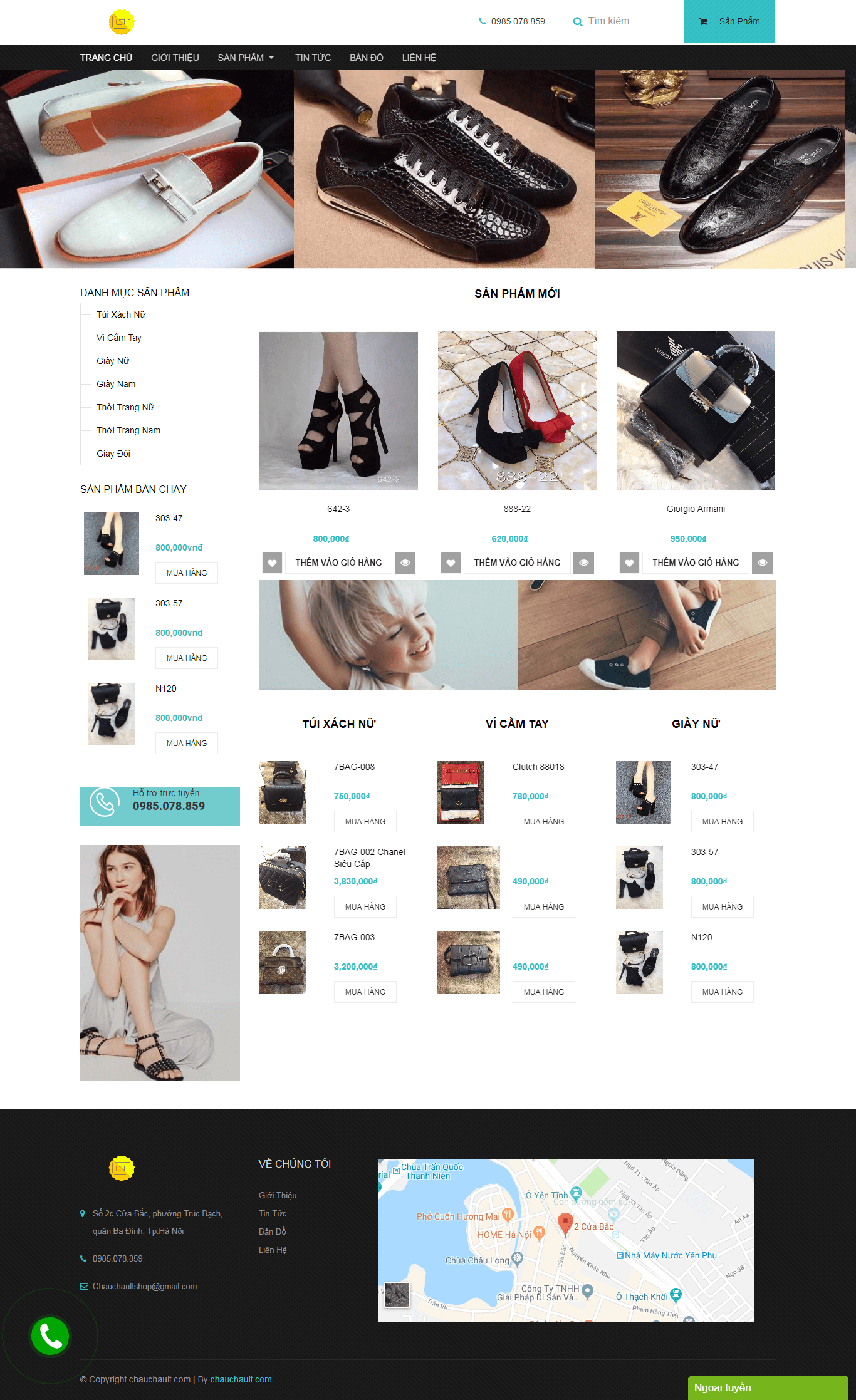 Thiết kế Web  chauchault.com