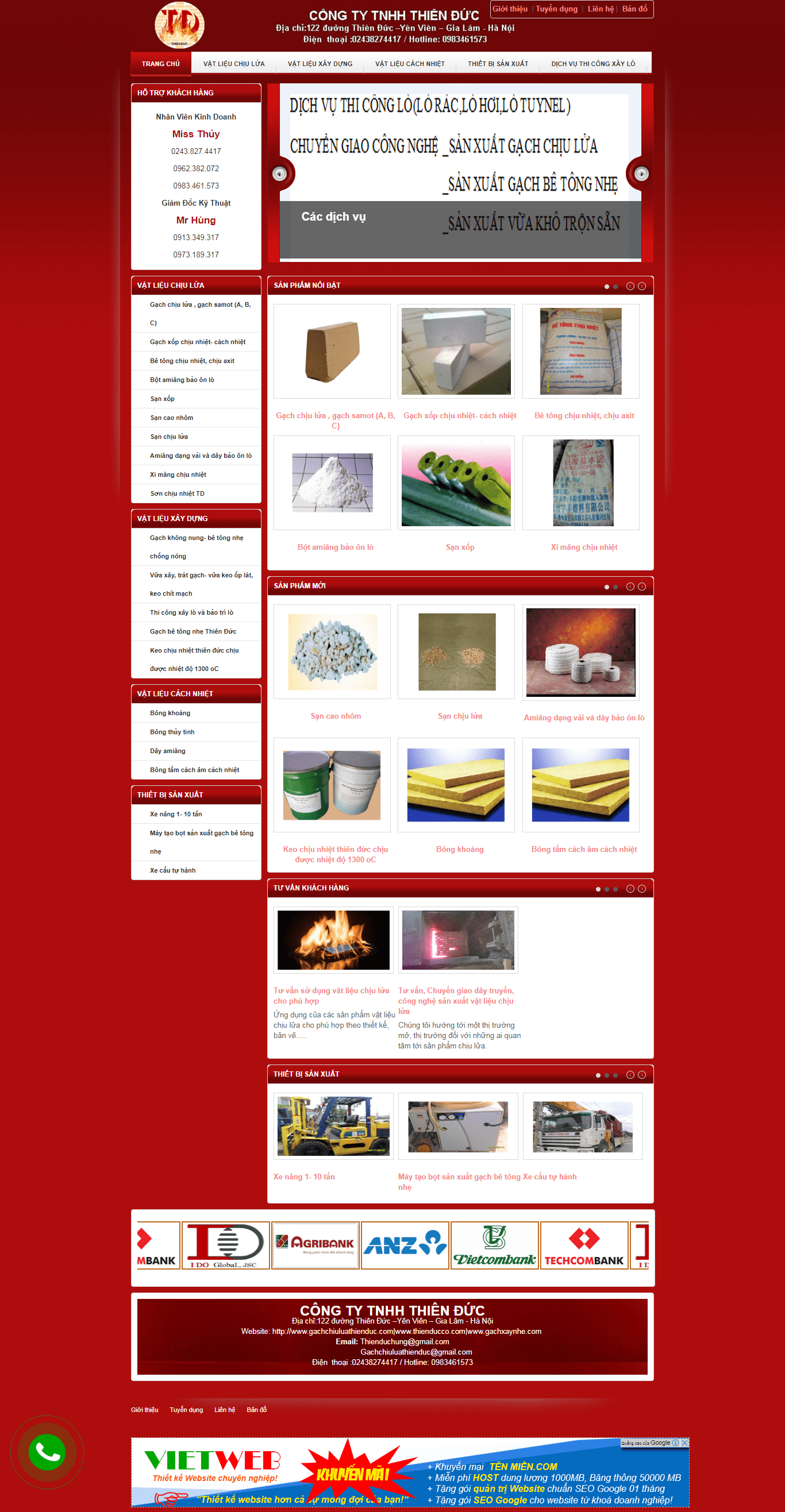 Thiết kế Web  gachthienduc.com