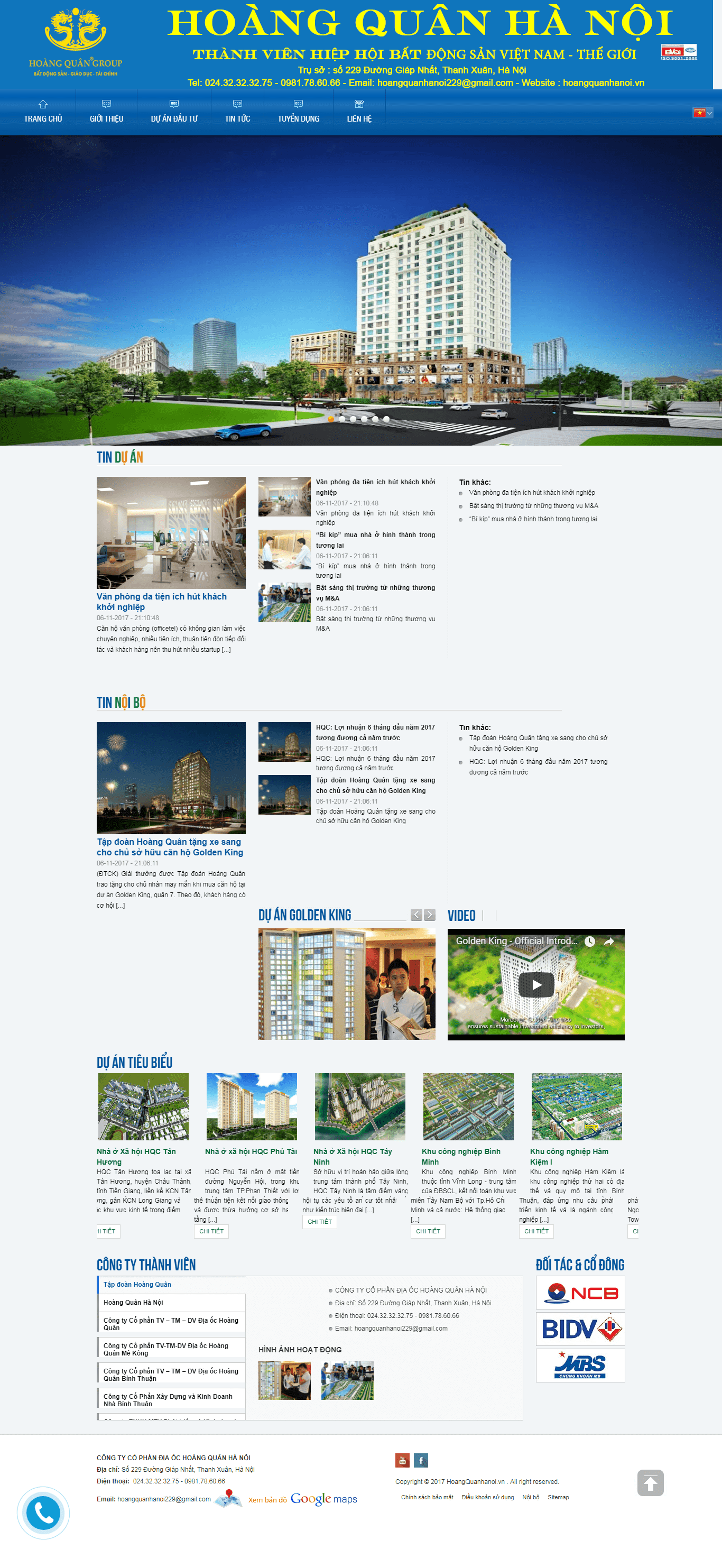 Thiết kế Web  hoangquanhanoi.vn