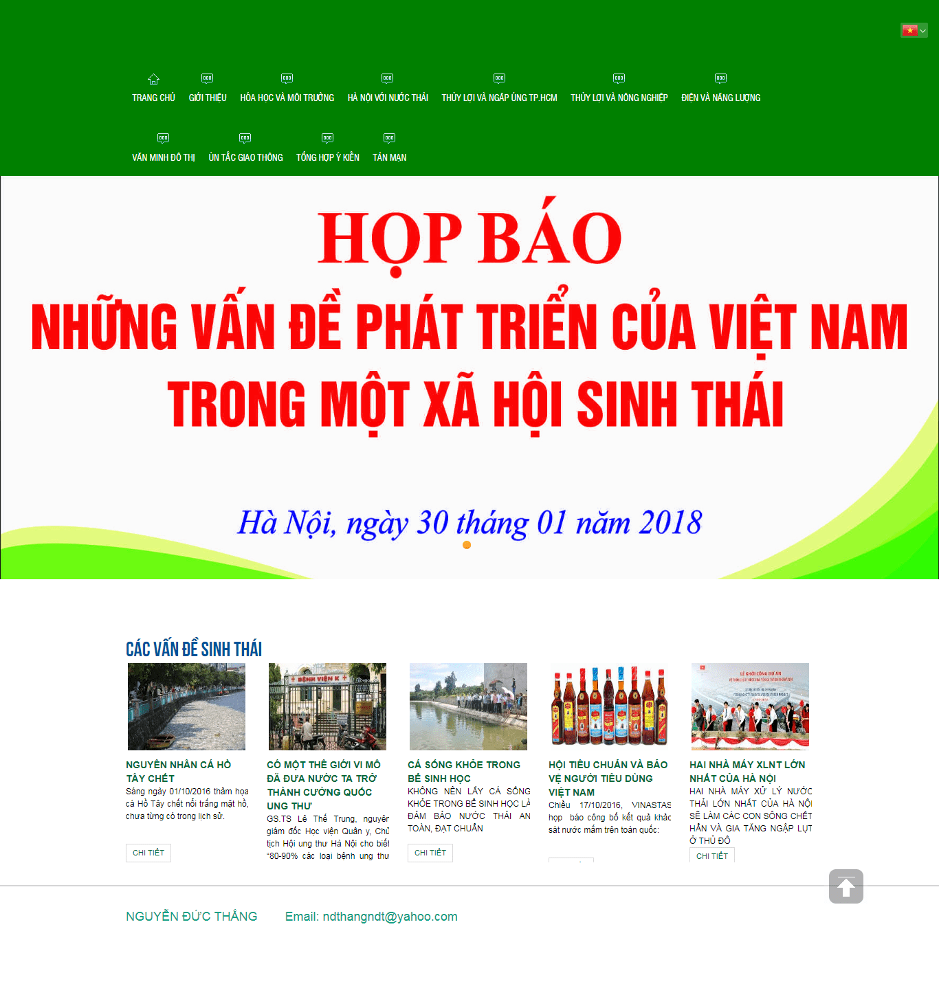 Thiết kế Web  nguyenducthang.vn