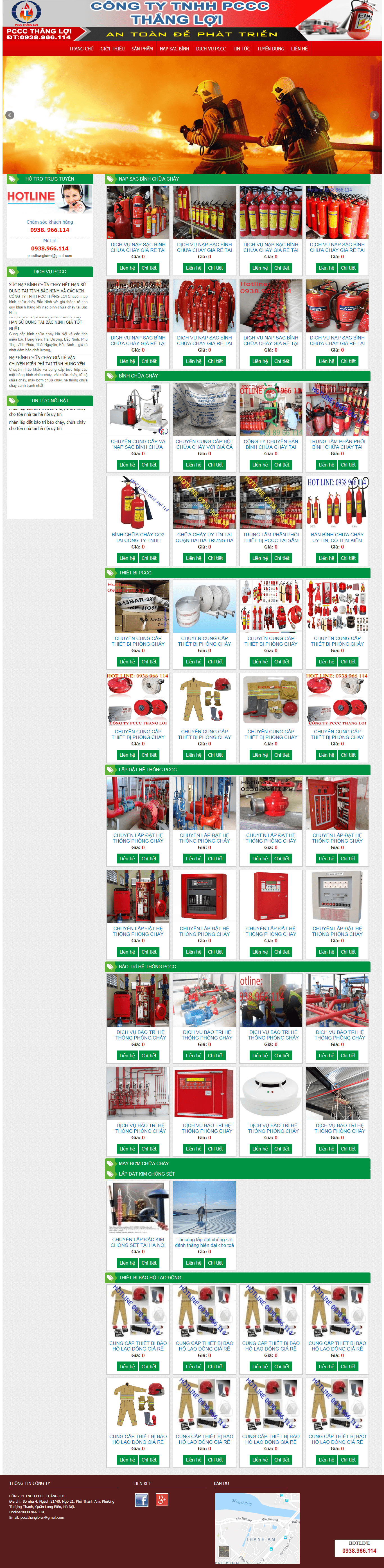 Thiết kế Web  thietbiphongchay247.com