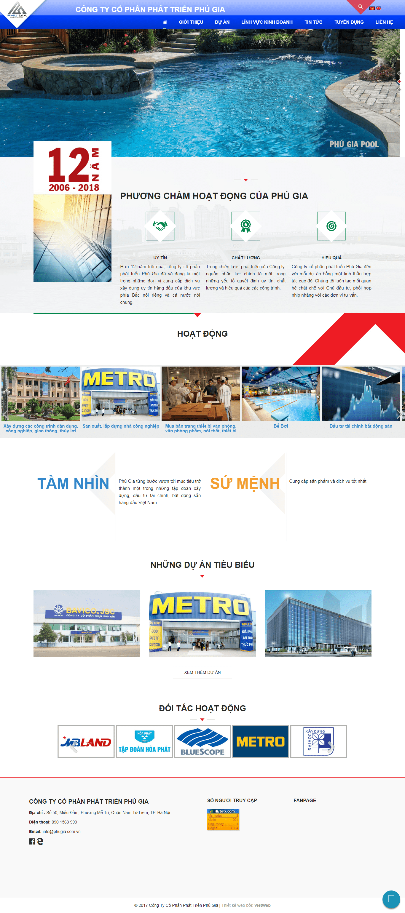 Thiết kế Web  phugia.com.vn