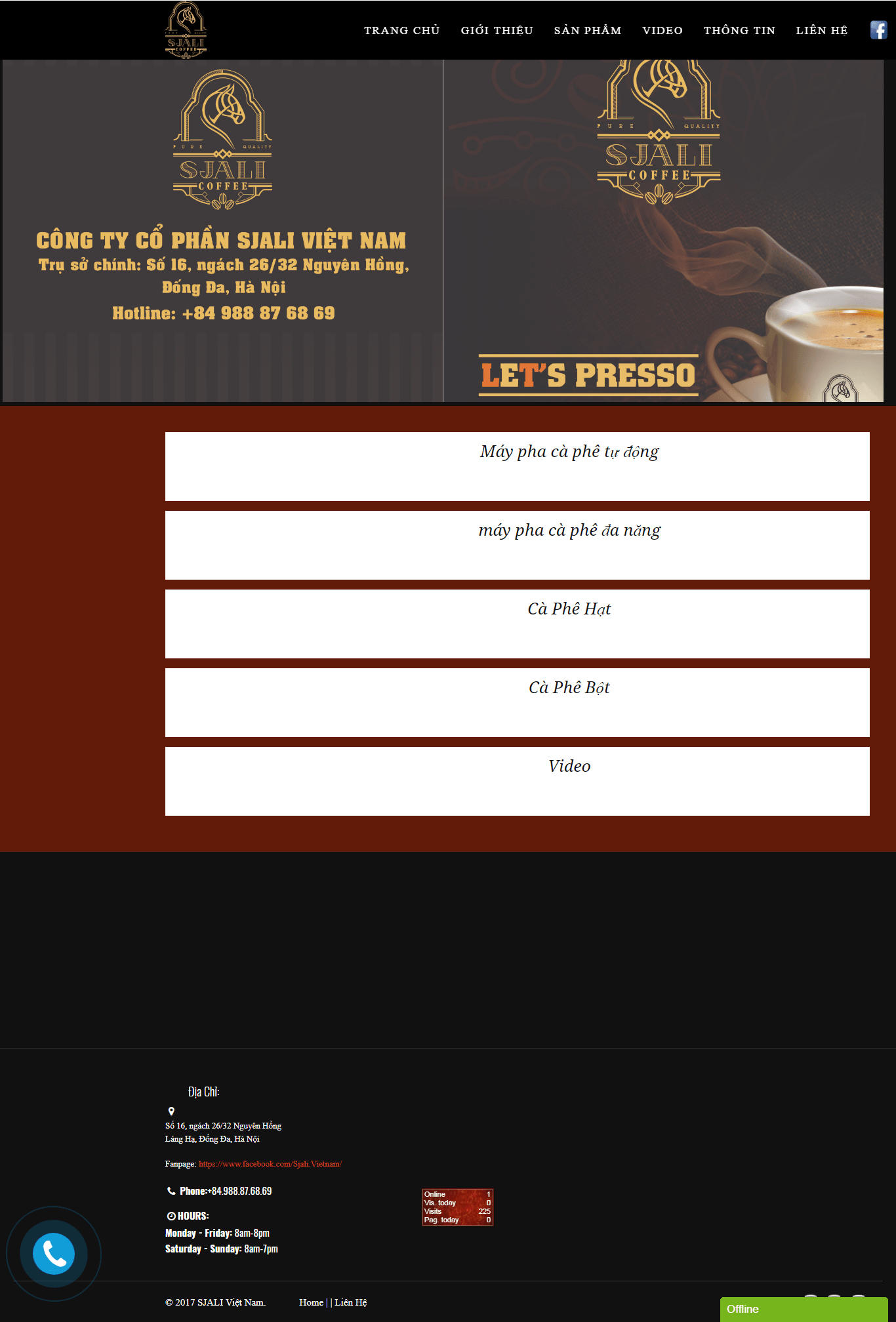 Thiết kế Web  sjalivietnam.com