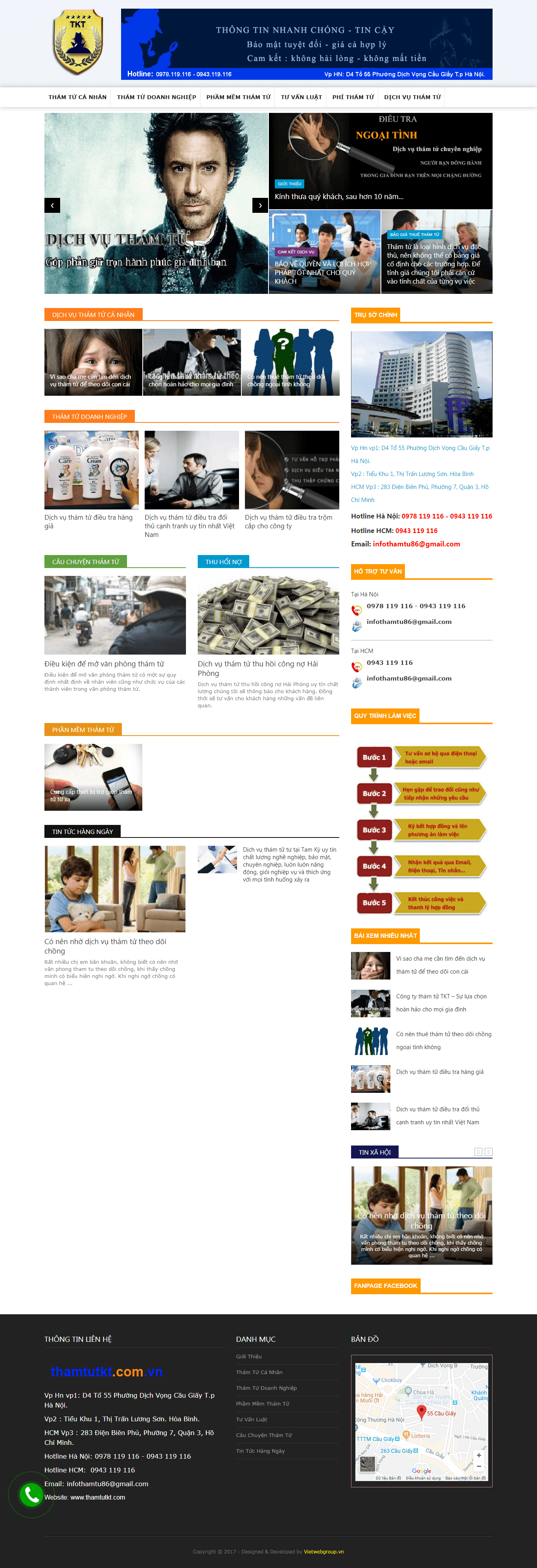Thiết kế Web  thamtutkt.com.vn