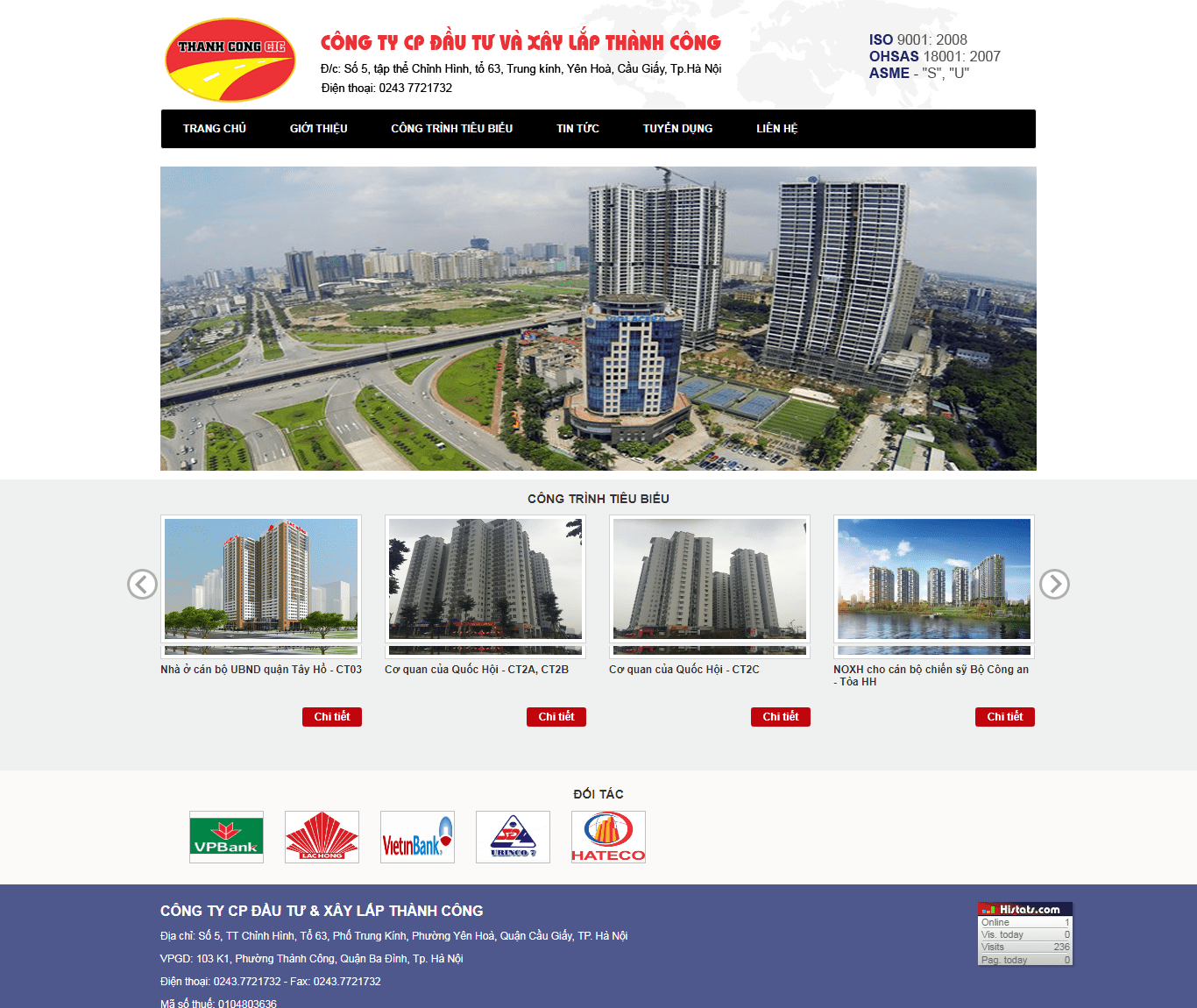 Thiết kế Web  thanhcongcic.com