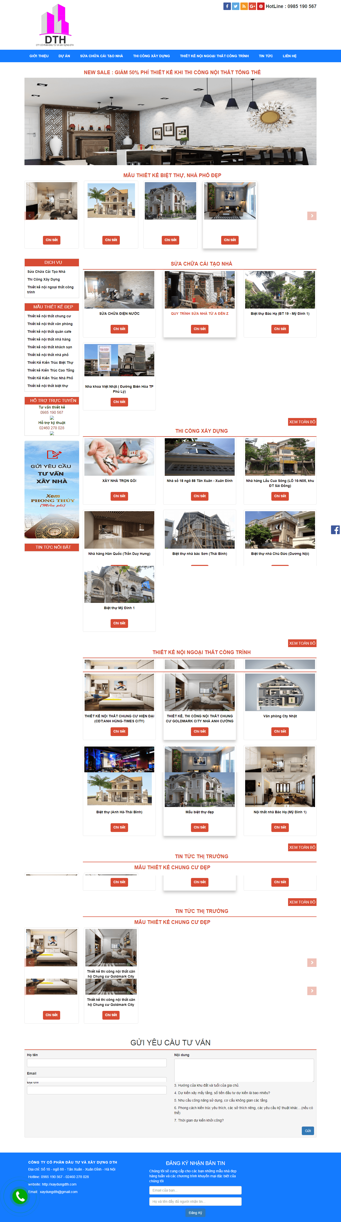 Thiết kế Web  xaydungdth.com