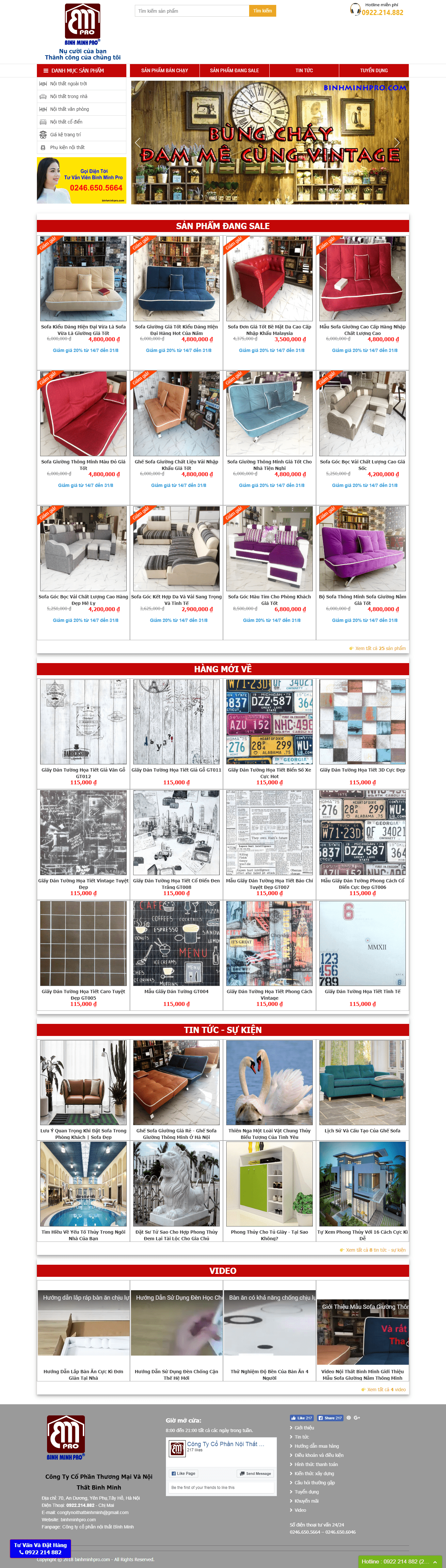 Thiết kế Web  binhminhpro.com