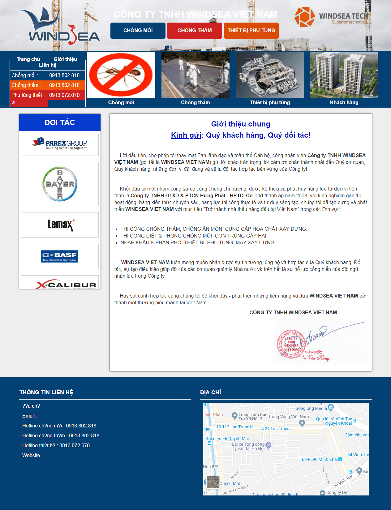 Thiết kế Web diệt mối windseatech.com