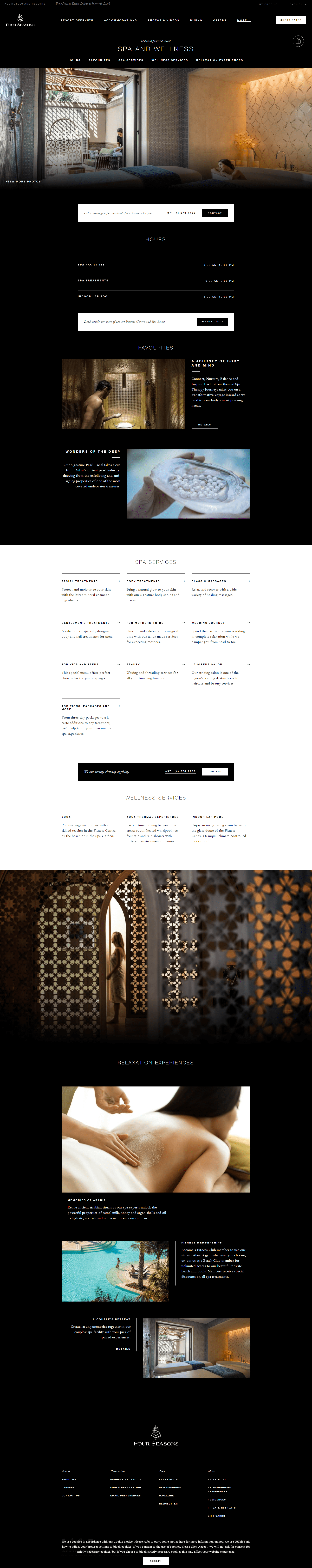 Thiết kế Web spa thẩm mỹ viện fourseasons.com
