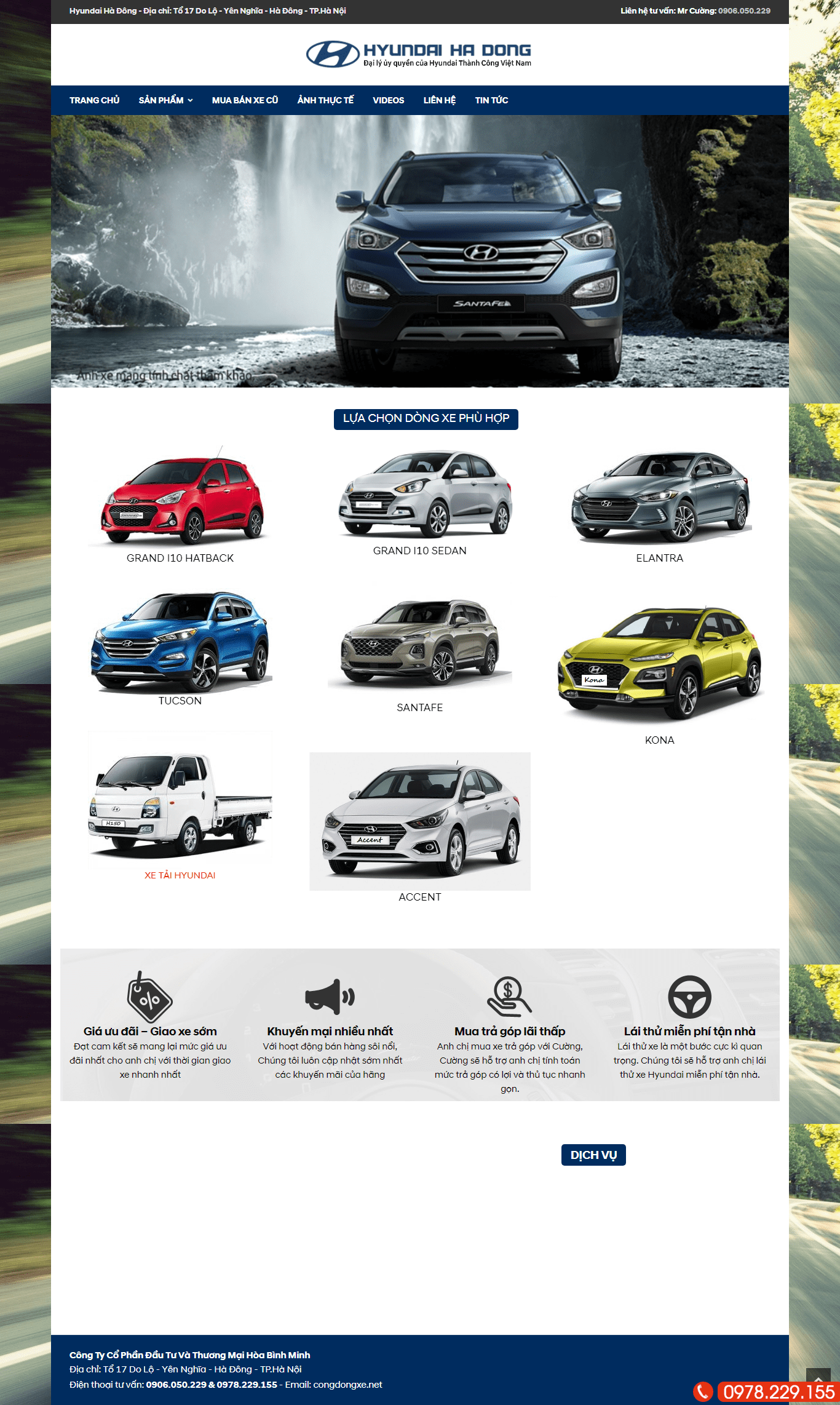 Thiết kế Web xe hơi Ô tô congdongxe.net