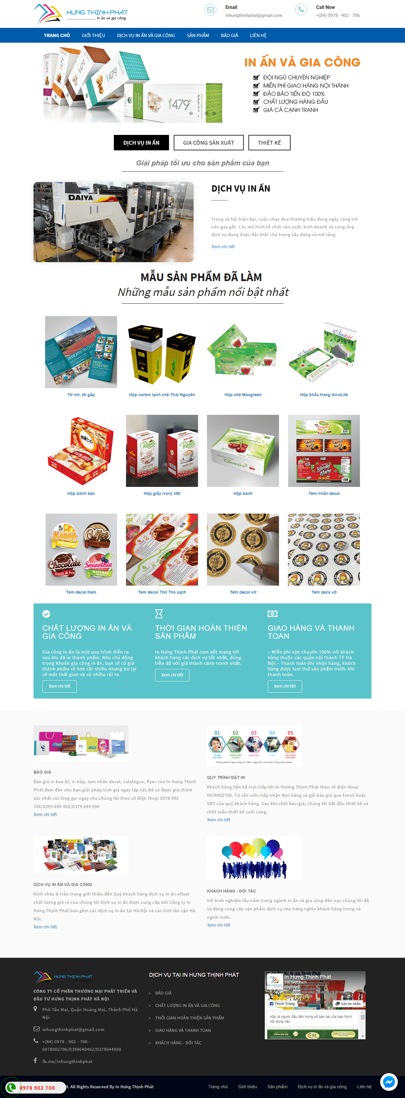 Thiết kế Web công ty in ấn inhungthinhphat.com