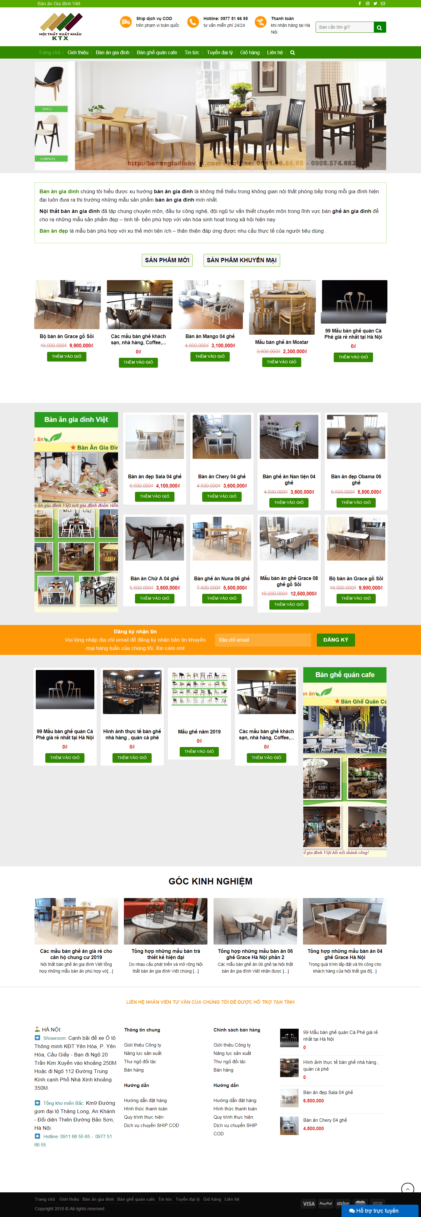 Thiết kế Web nội thất kiến trúc banangiadinhviet.com